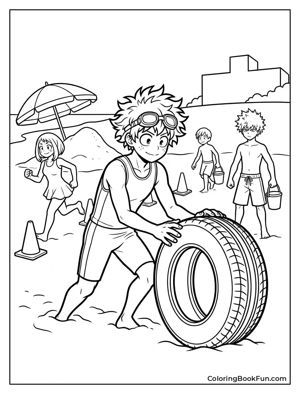 Friends Do Drills in the Sand