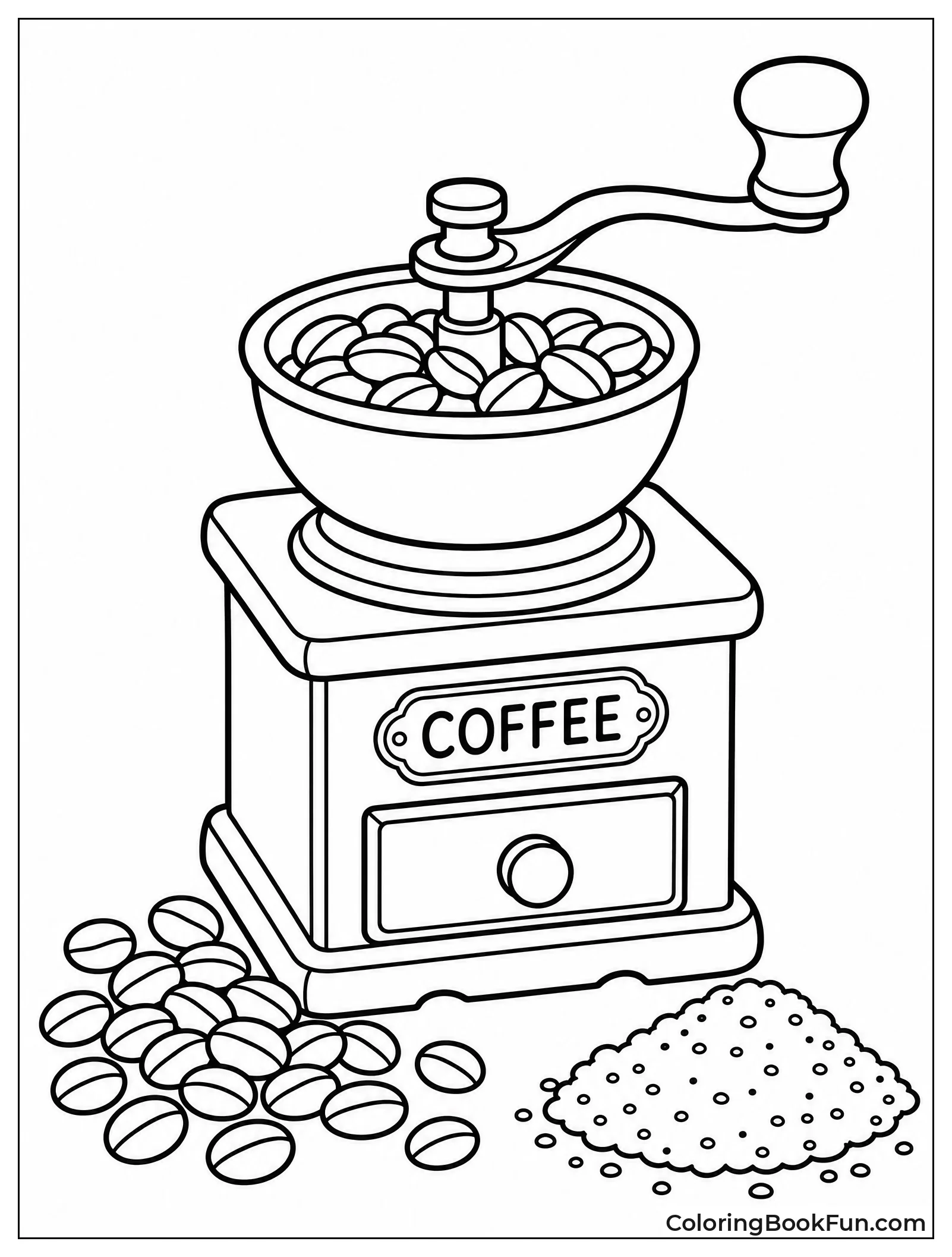 Manual Grinder with Fresh Beans