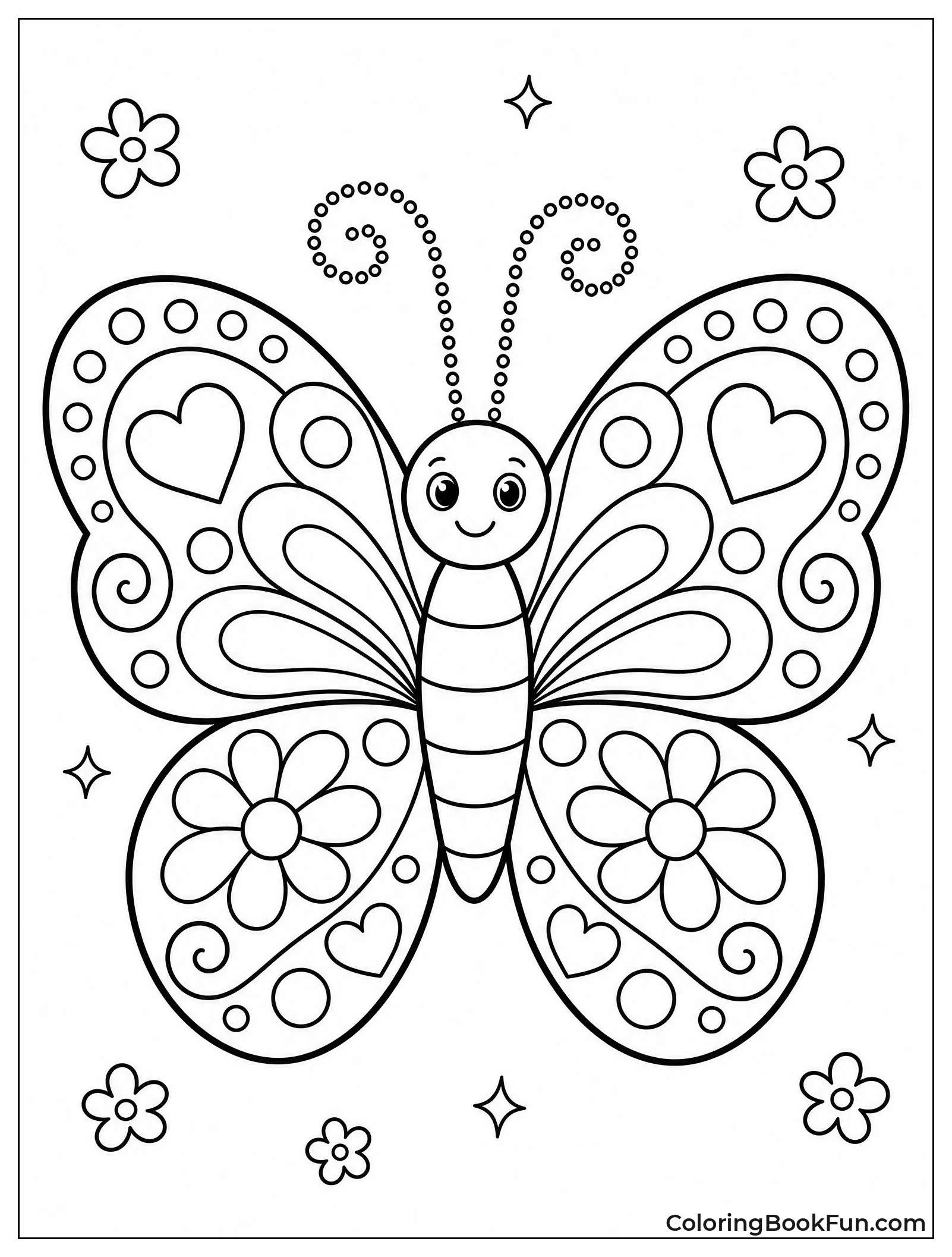 Butterfly Shows Patterned Wings