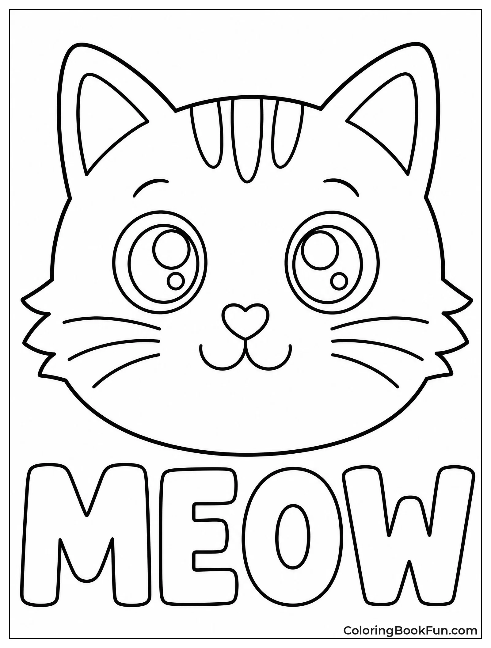 Big Eyed Cat Shows Smile