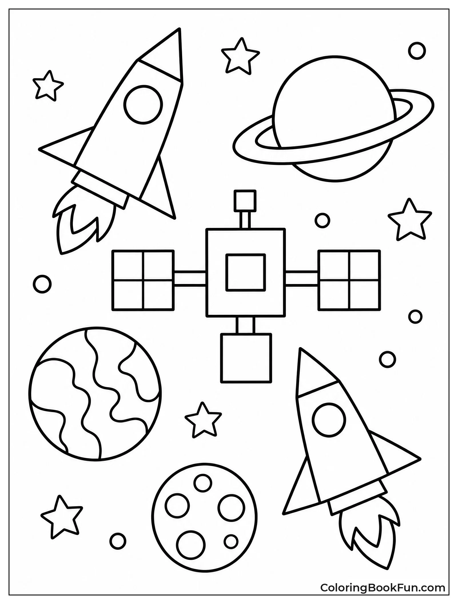 Shapes Become Rockets and Planets