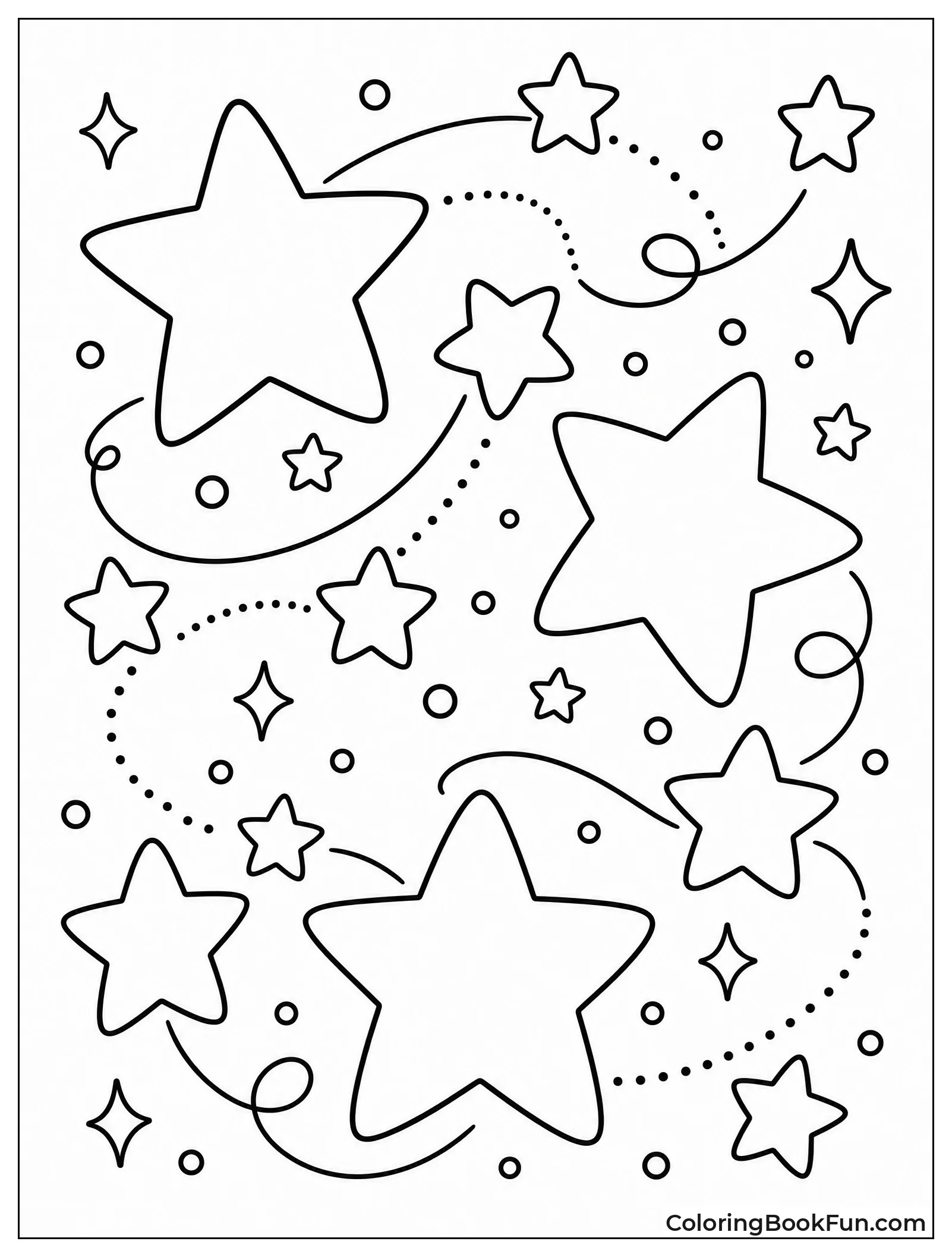 Stars Connect by Dotted Lines