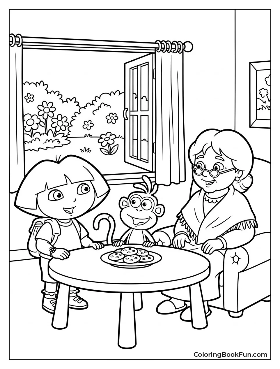 Dora Visits Abuela for Cookies and Garden