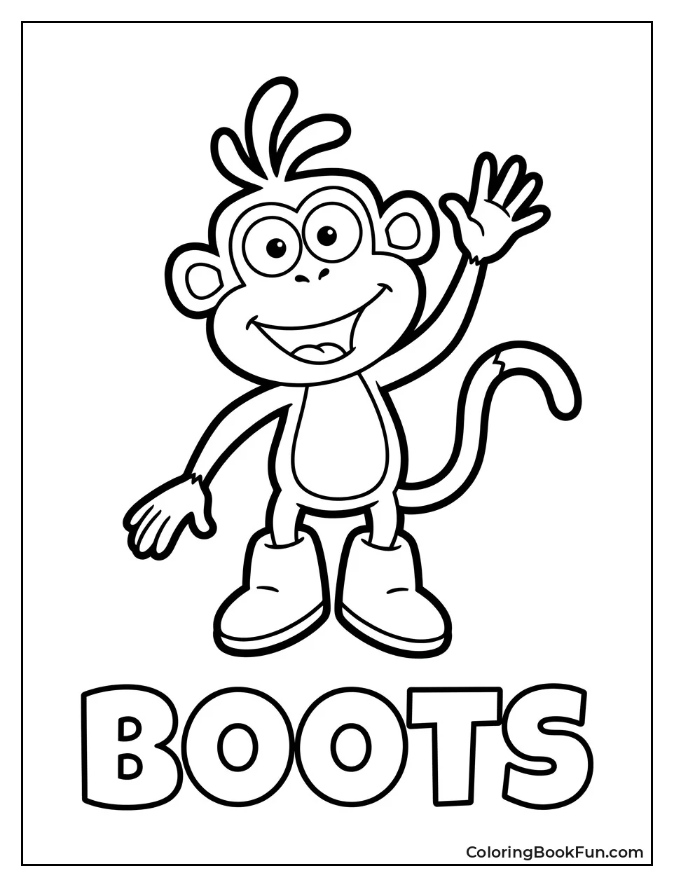Boots Waves Hello with a Big Grin