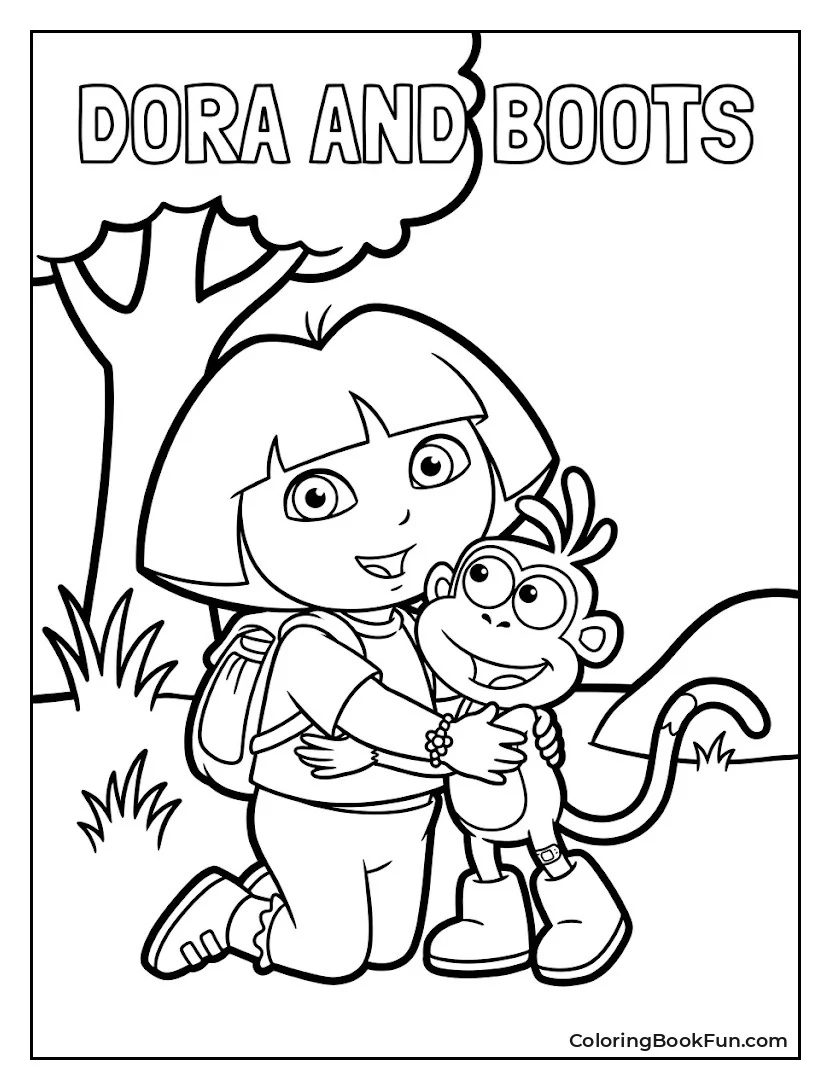 Dora Comforts Boots with a Warm Hug