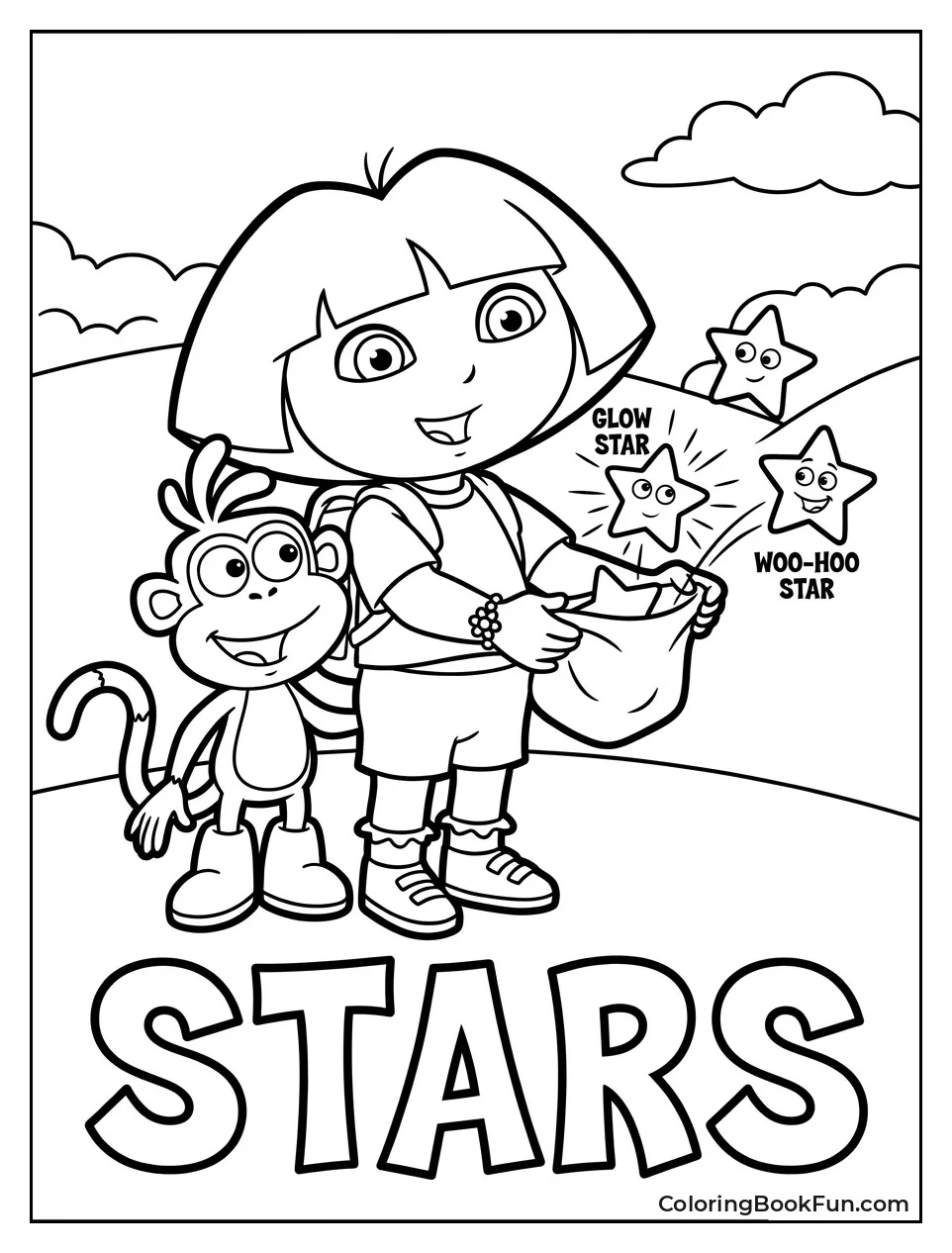 Dora Catches Explorer Stars in Her Pocket