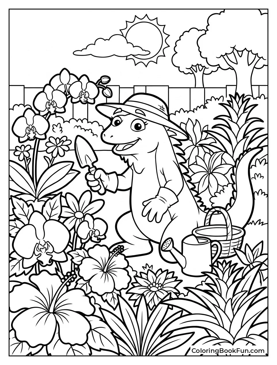 Isa Tends to Blooming Exotic Flowers