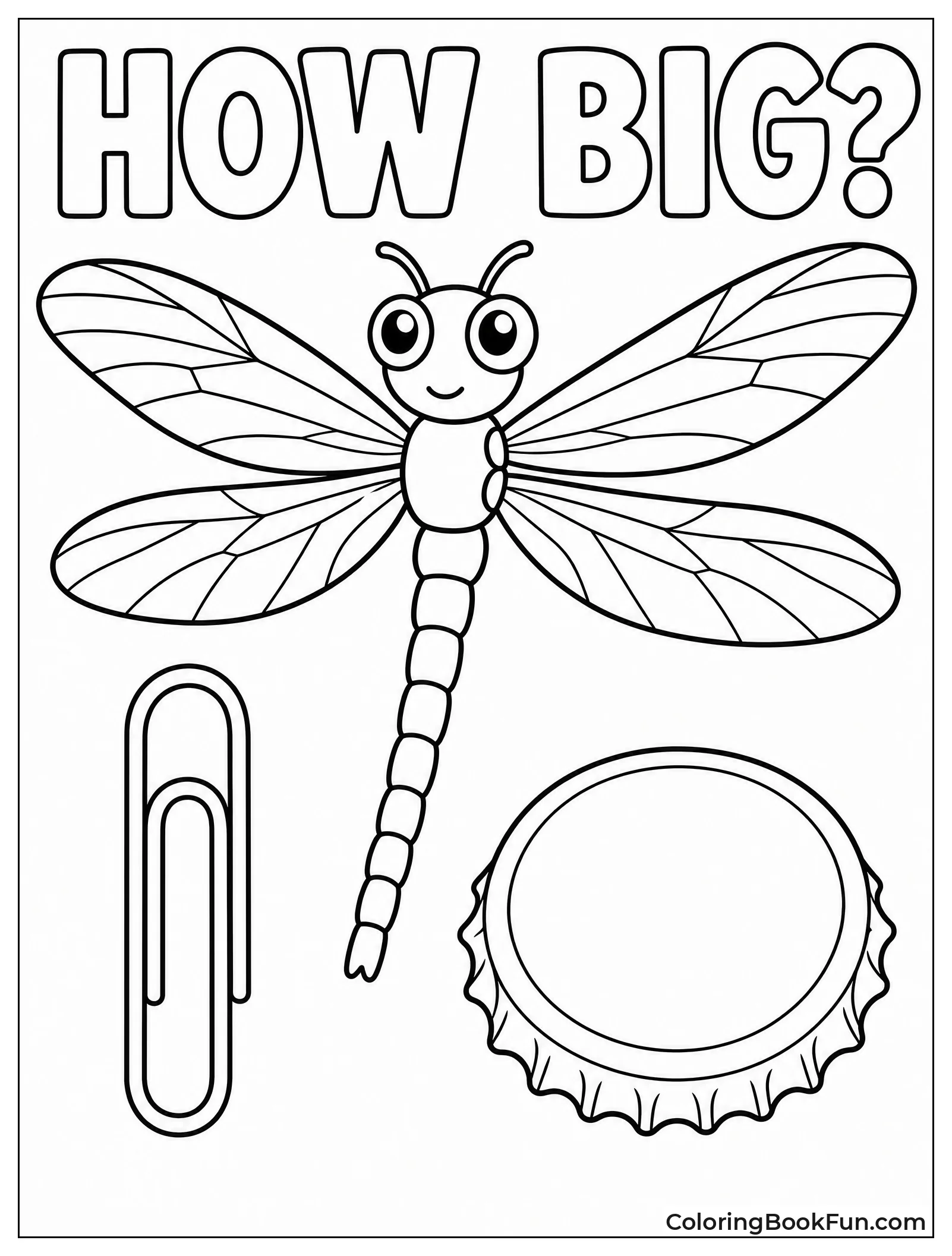 Dragonfly Next to Paperclip