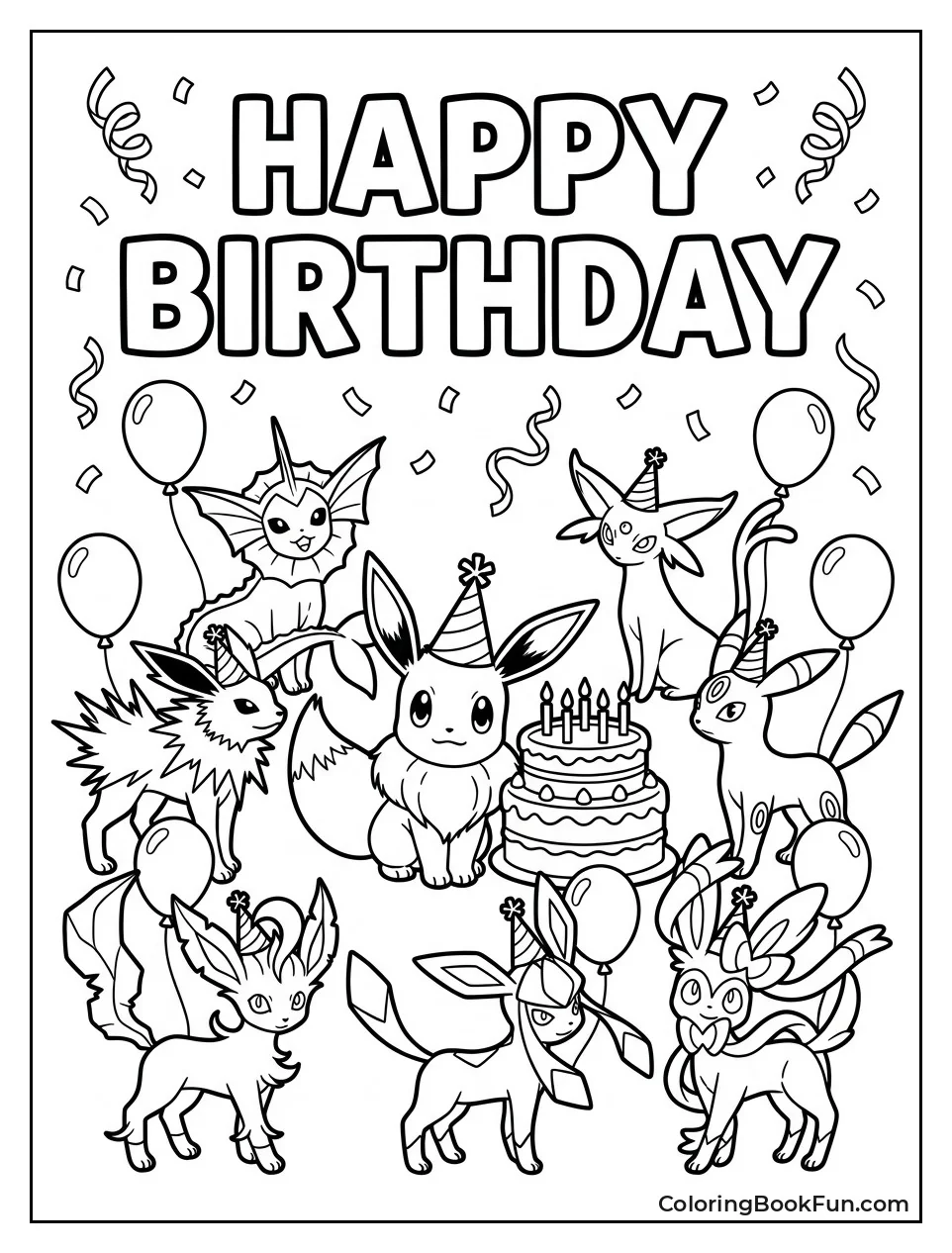 Eevee Celebrates Birthday with Friends