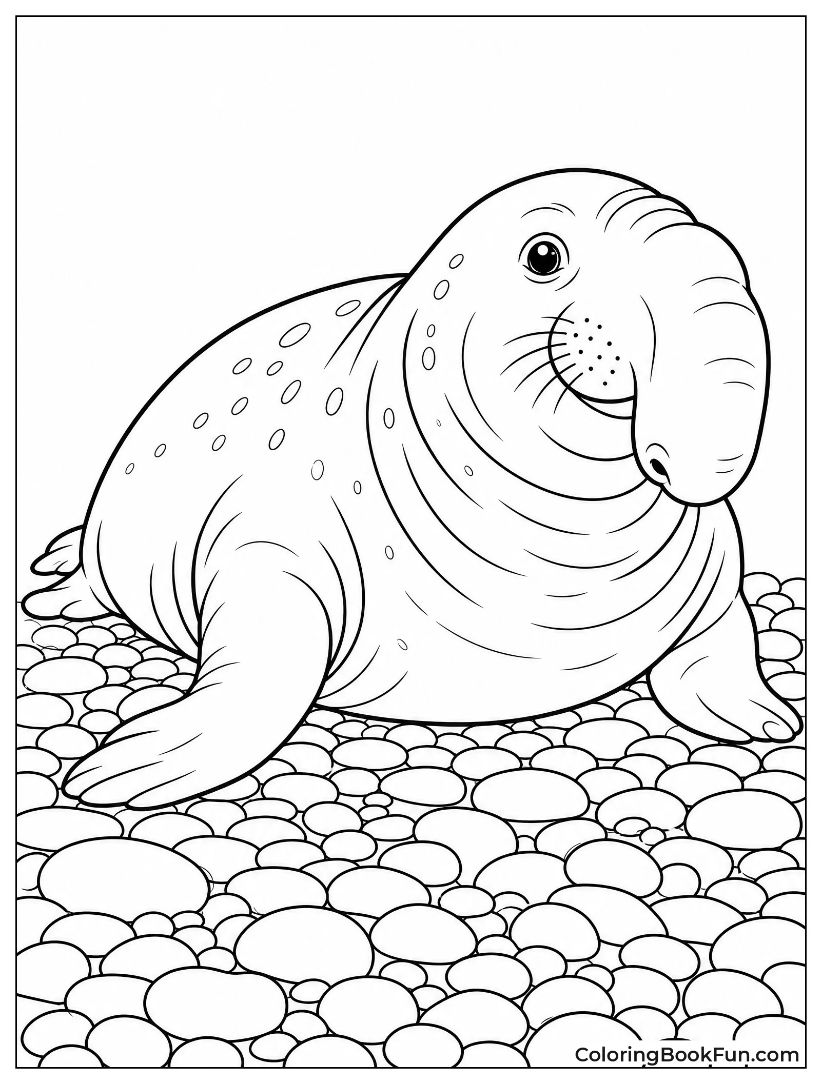 Big Elephant Seal on Beach