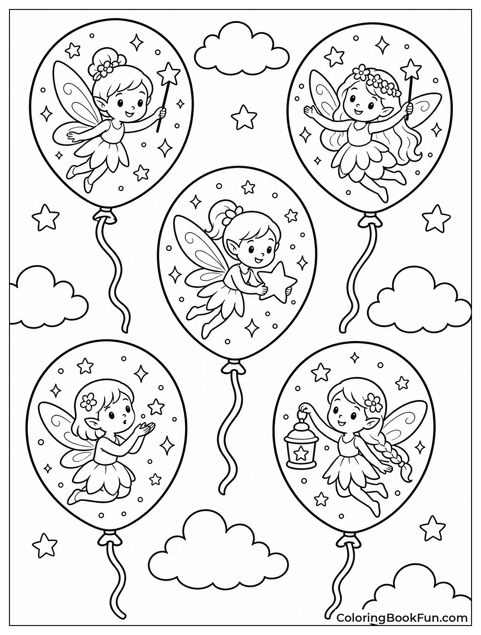 Magical Balloons with Fairies Inside