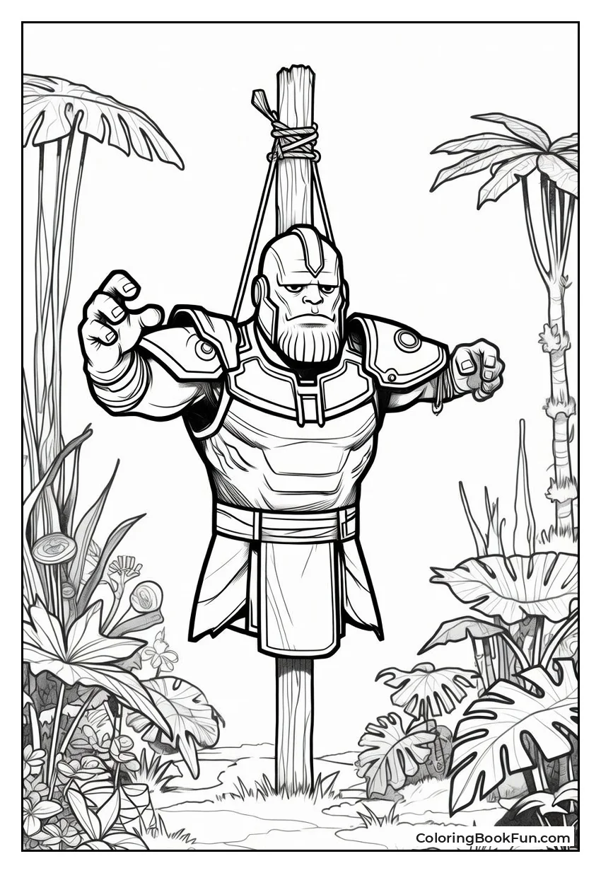 Hanging Armor as Scarecrow