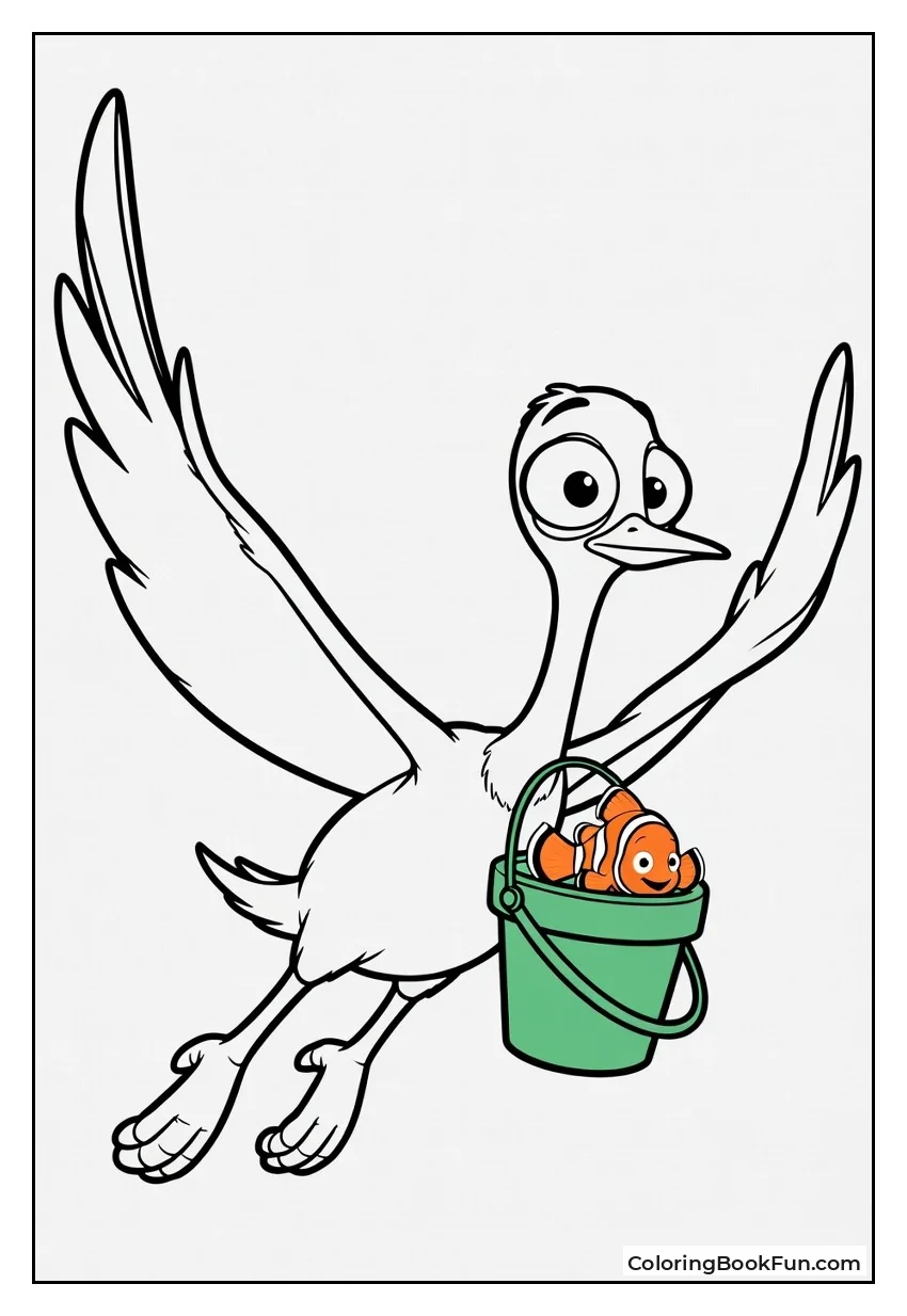 Becky Carrying Marlin and Nemo in Bucket