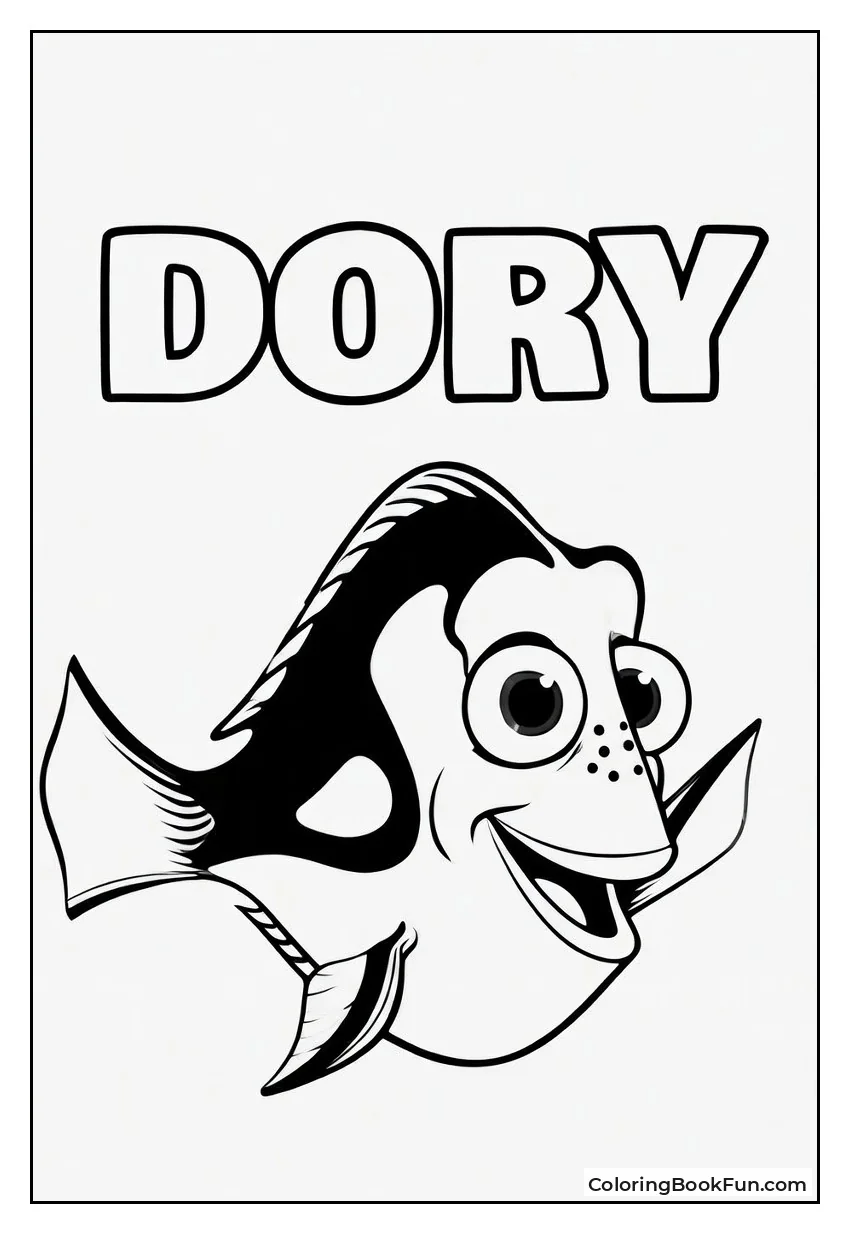 Dory Smiling with Big Expressive Eyes