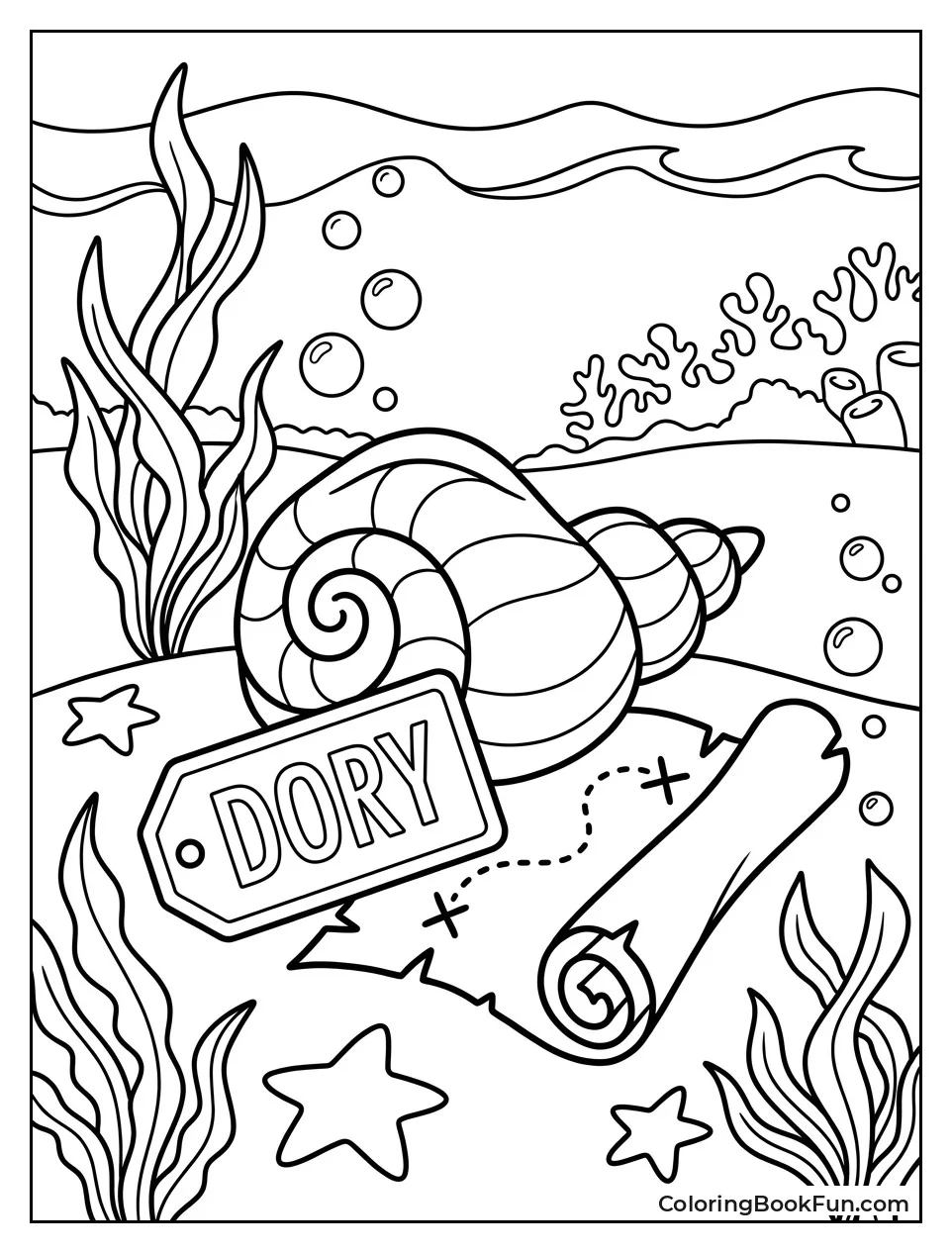 Items from Dory Adventure Journey