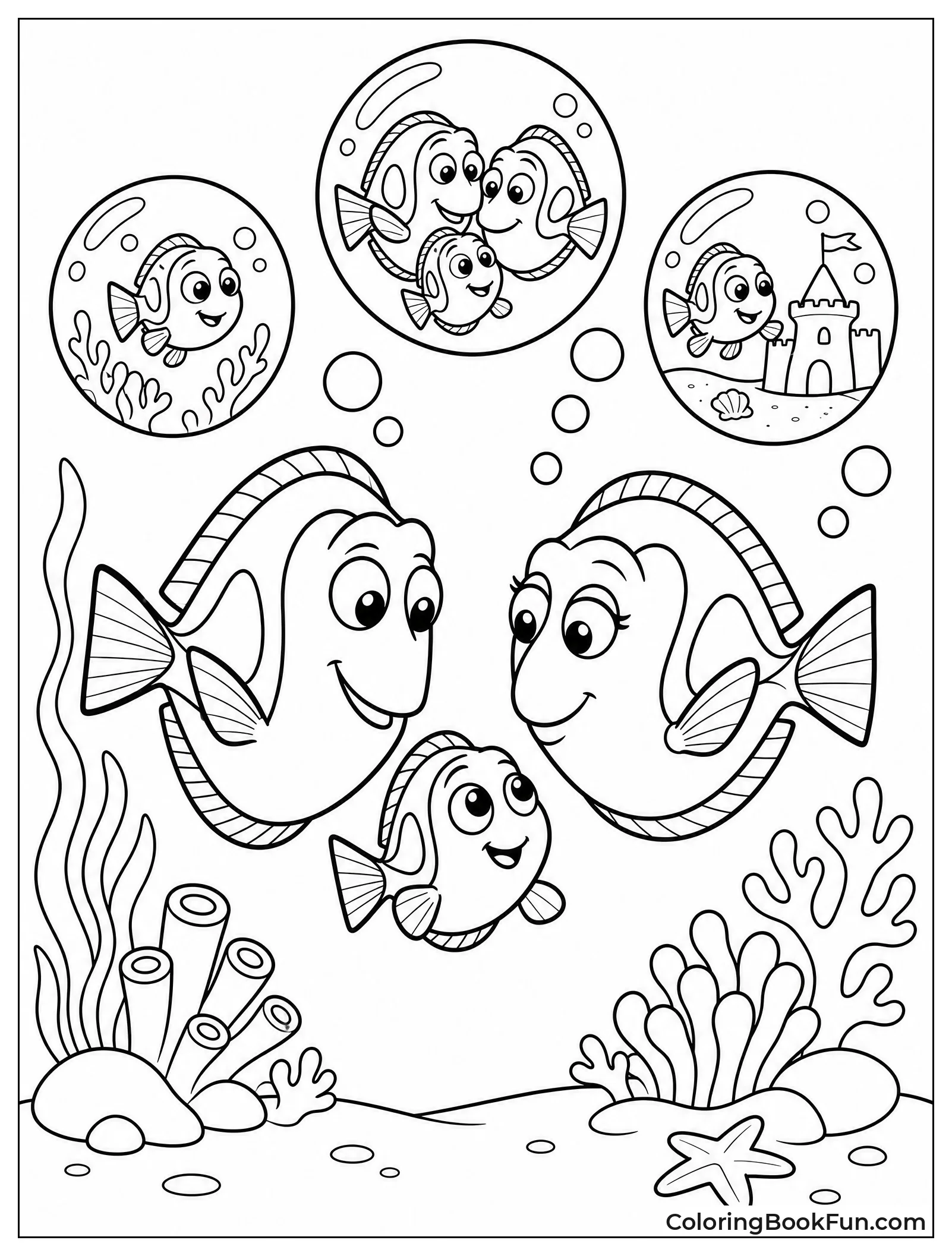 Young Dory with Parents in Memory