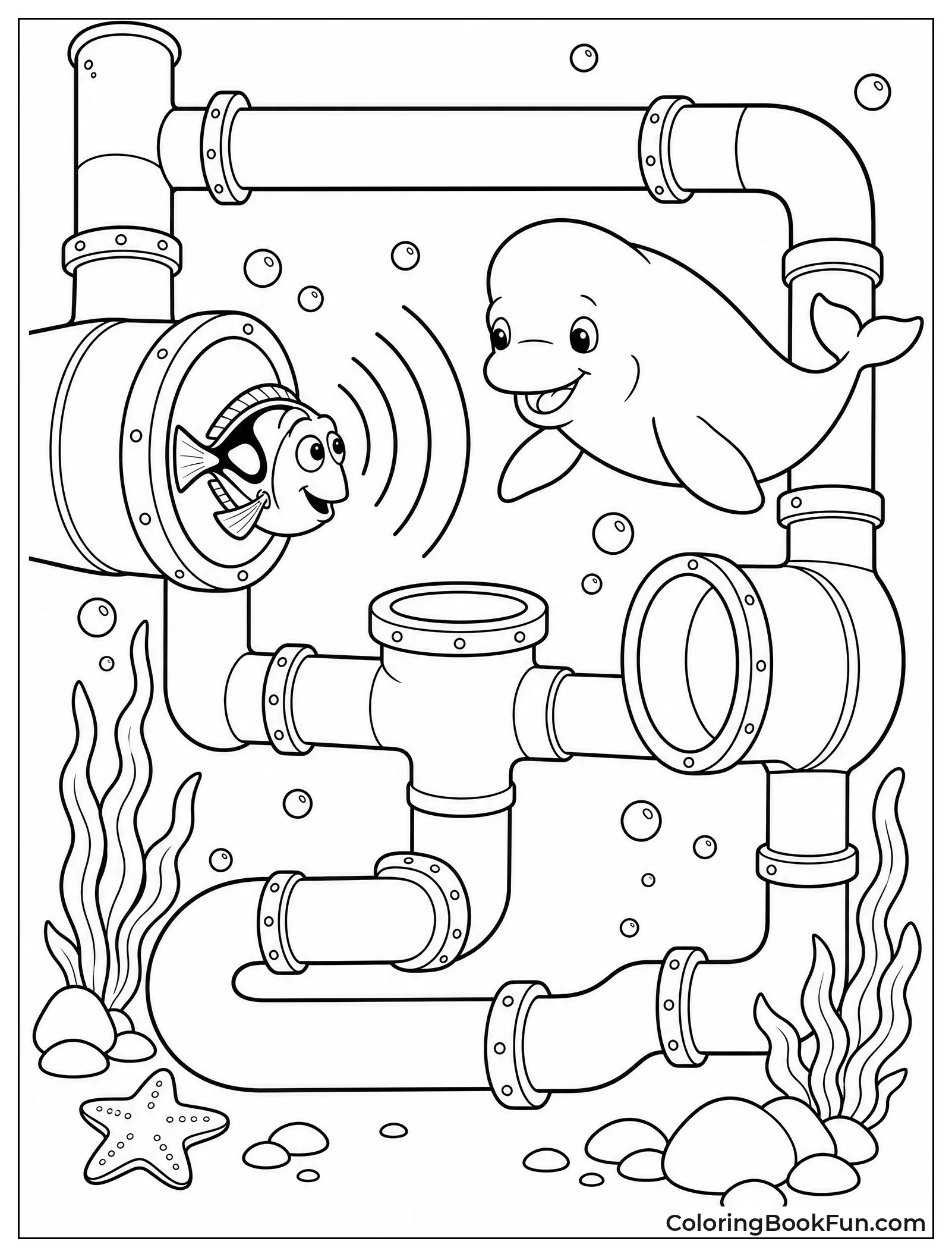 Bailey Using Sound Waves to Help Dory