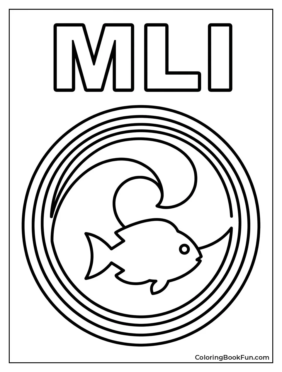 Marine Life Institute Logo with Wave
