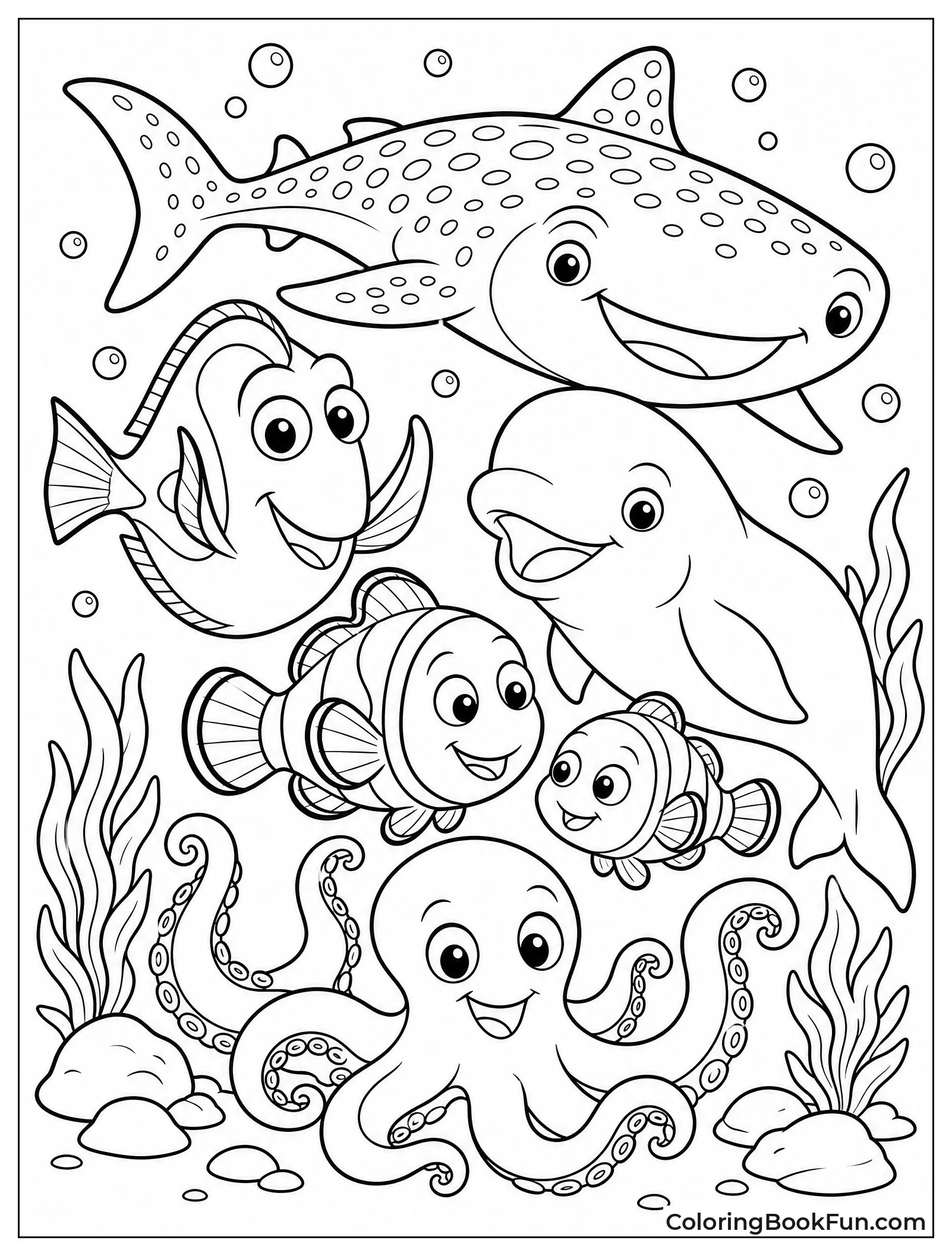 Dory and Friends in Big Group