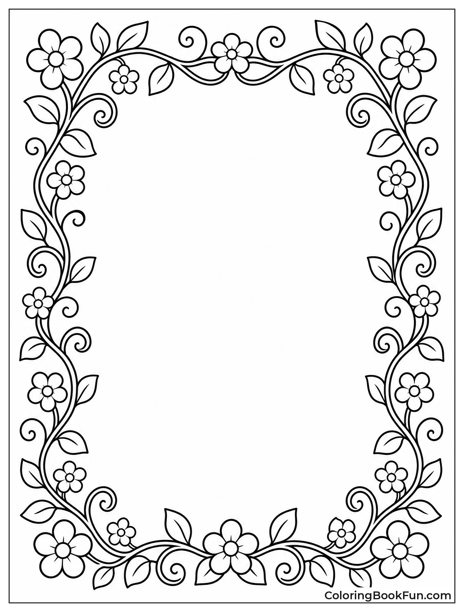 Vine Border around Empty Space