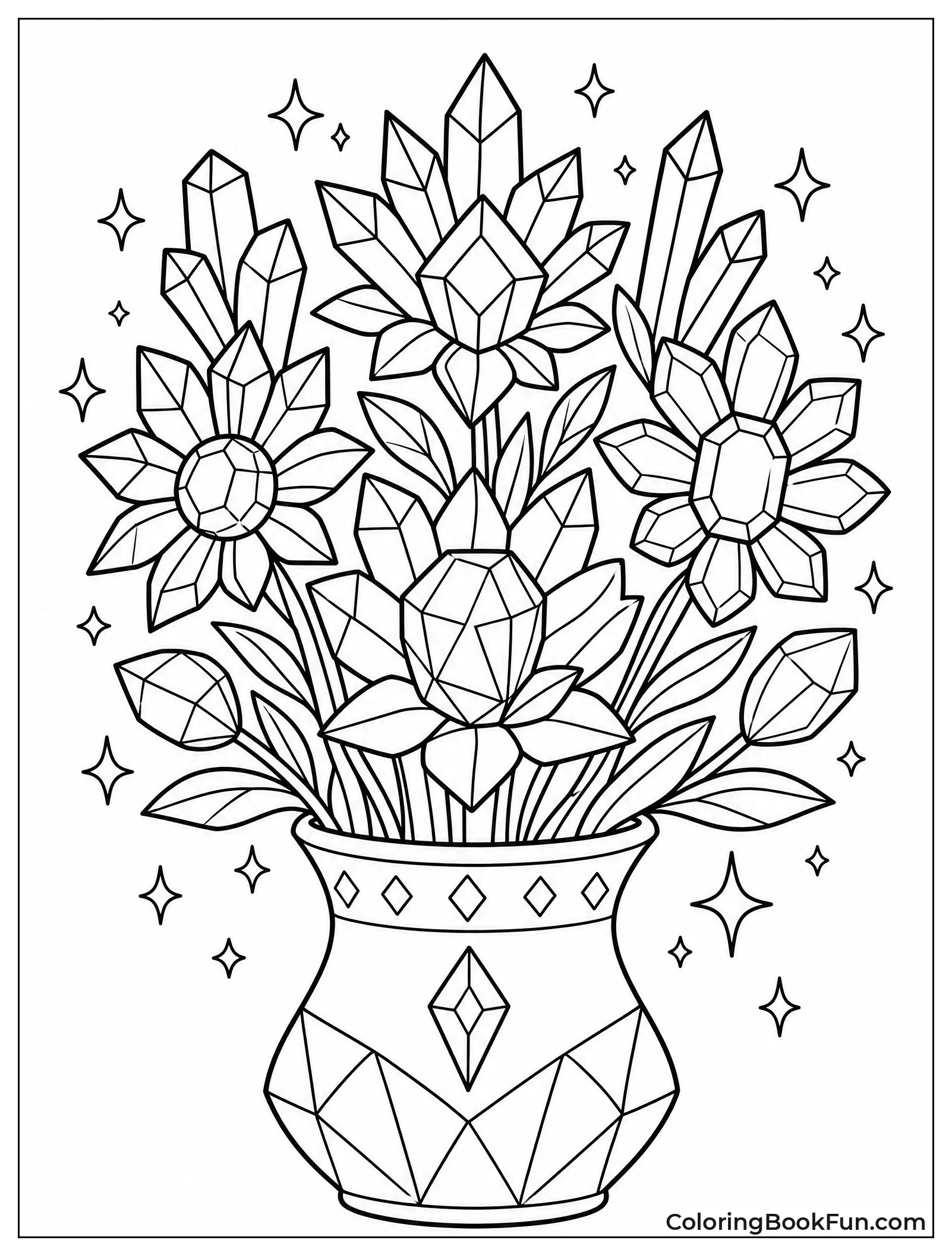 Crystal Flowers Sparkle with Magic