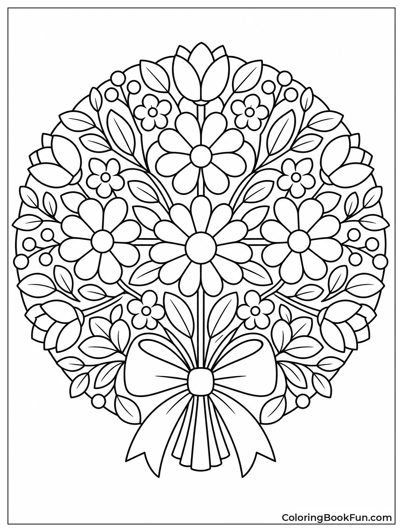 Flowers Form a Perfect Mandala