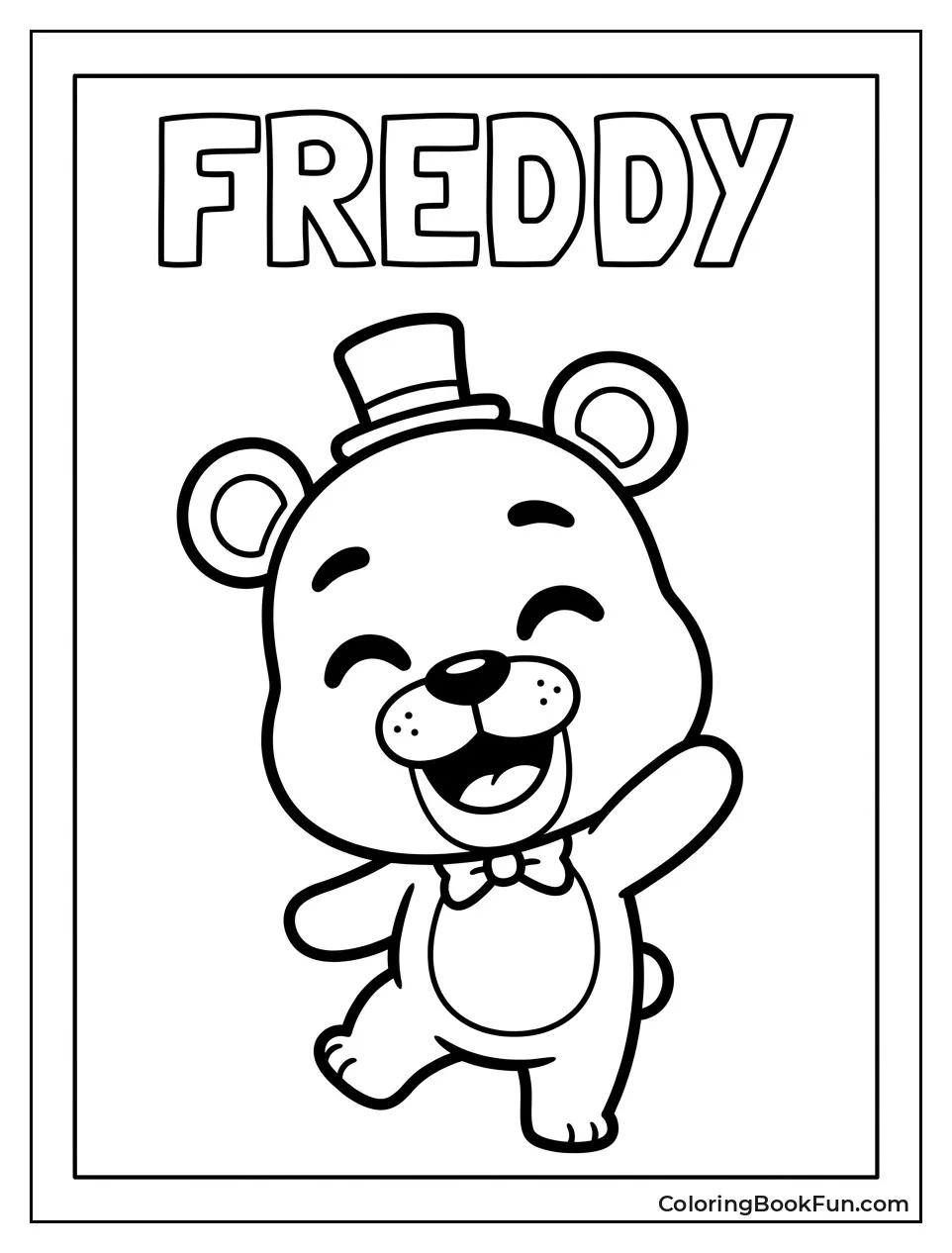 Chibi Freddy Dancing Happily