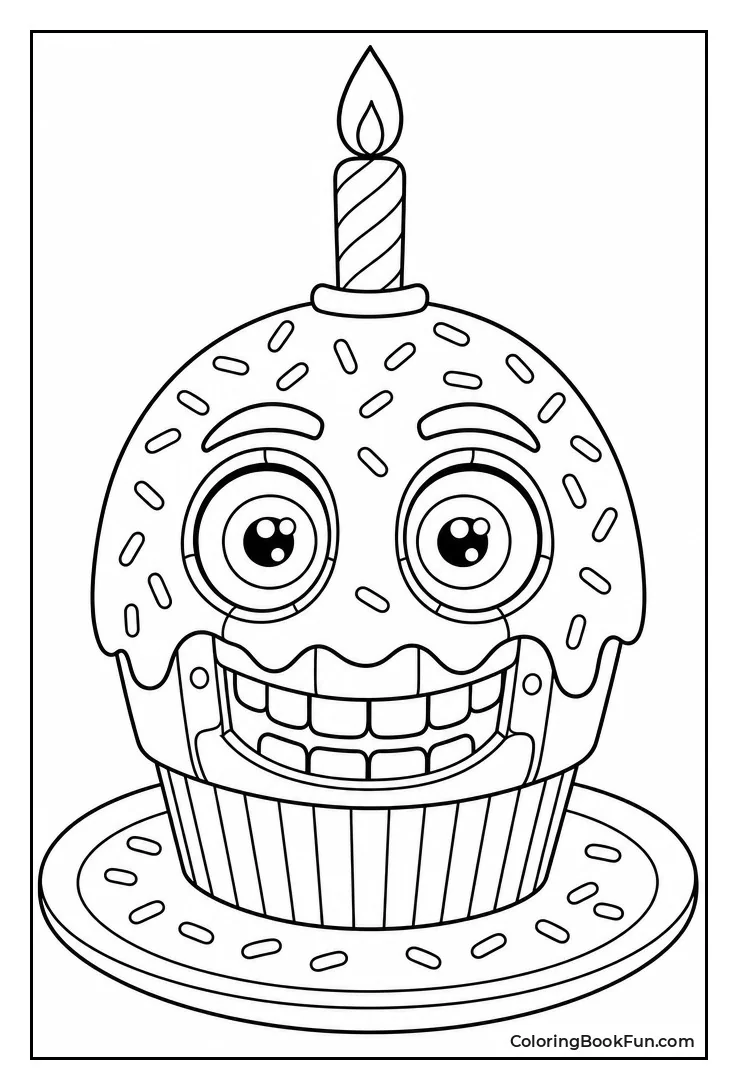 Mr Cupcake on Plate