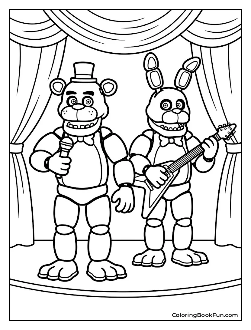 Freddy and Bonnie Singing Duet