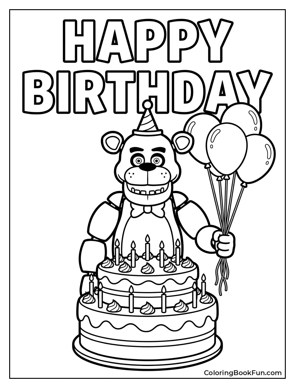 Freddy Celebrating Birthday with Cake