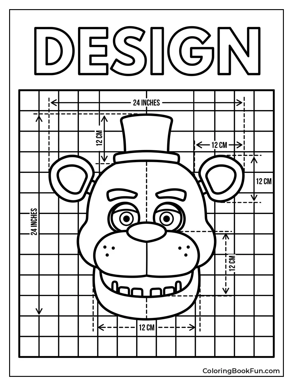 Freddy Head Blueprint on Grid