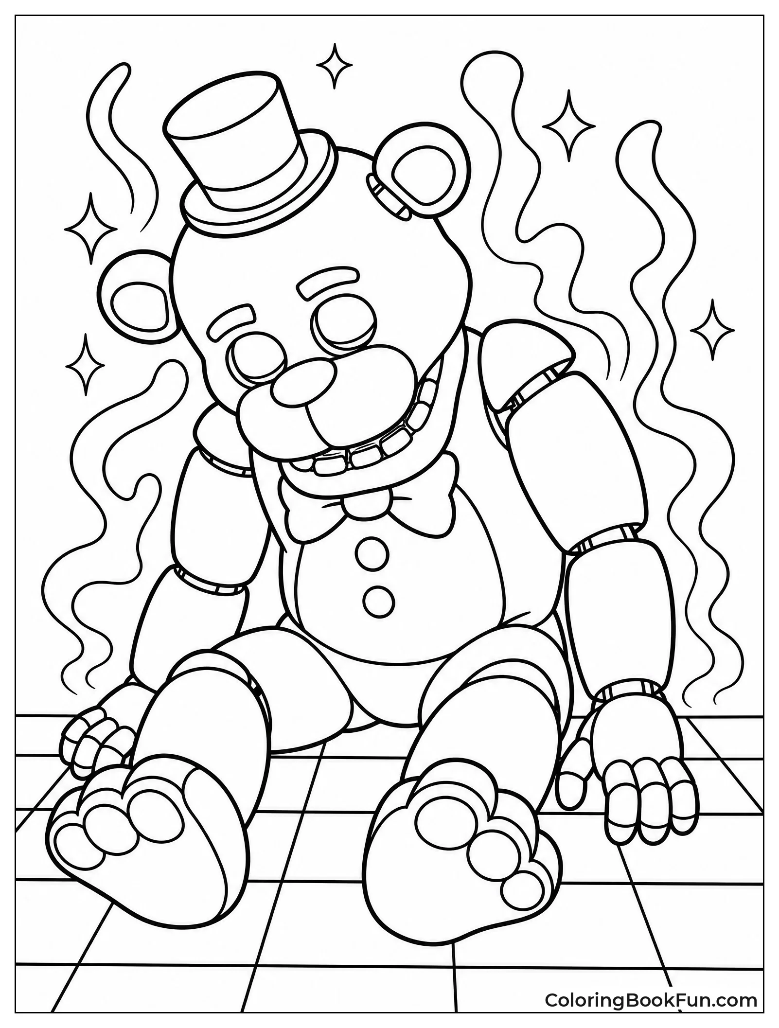 Golden Freddy with Ghostly Aura