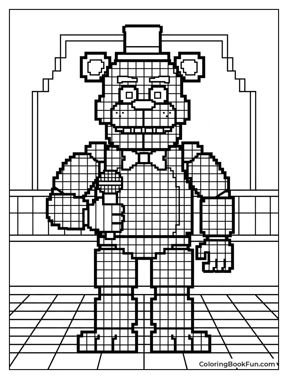 Retro 8-Bit Freddy Sprite