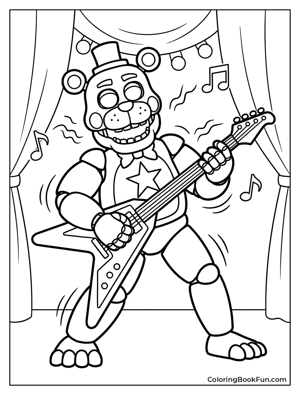 Rockstar Freddy Playing Guitar