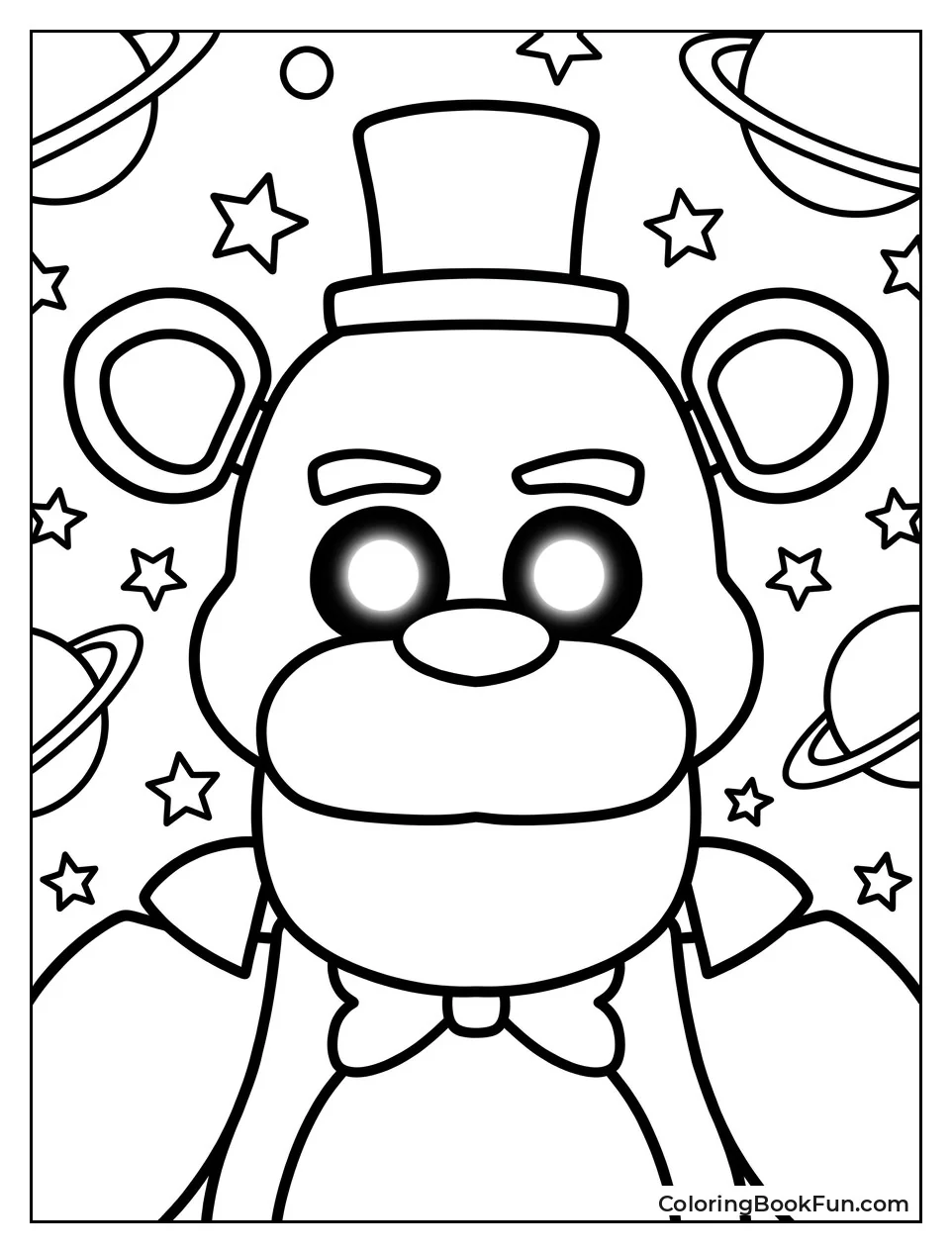 Shadow Freddy with Glowing Eyes