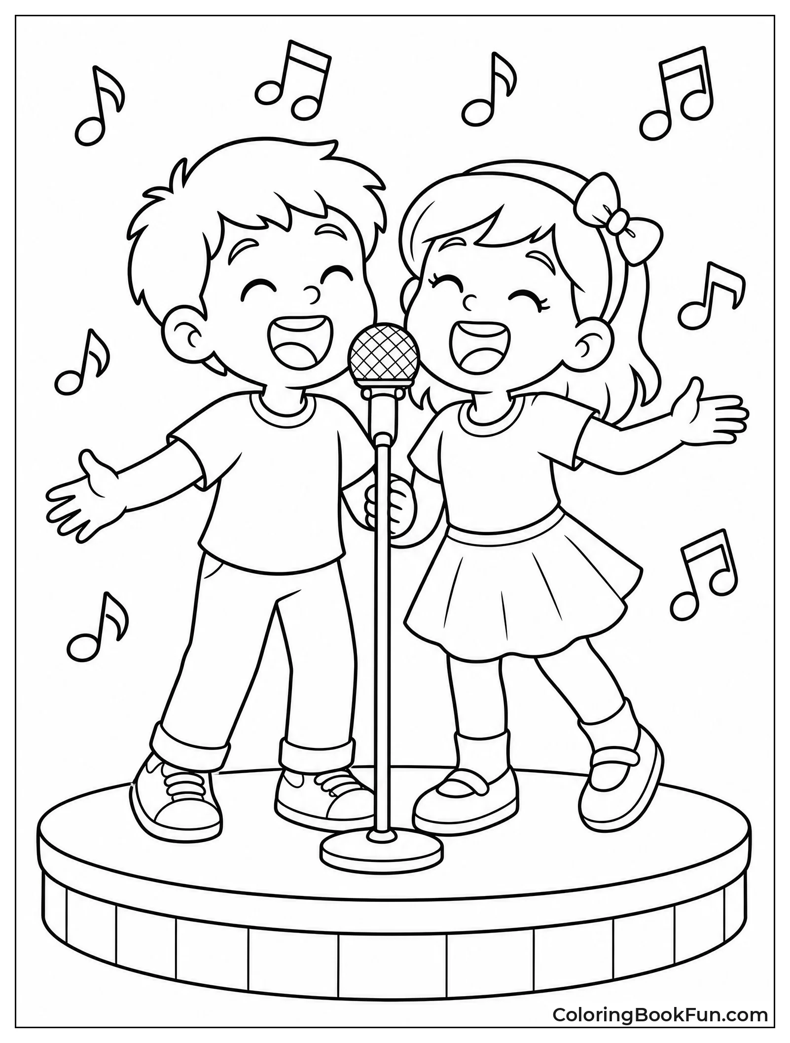 Friends Singing Karaoke Together