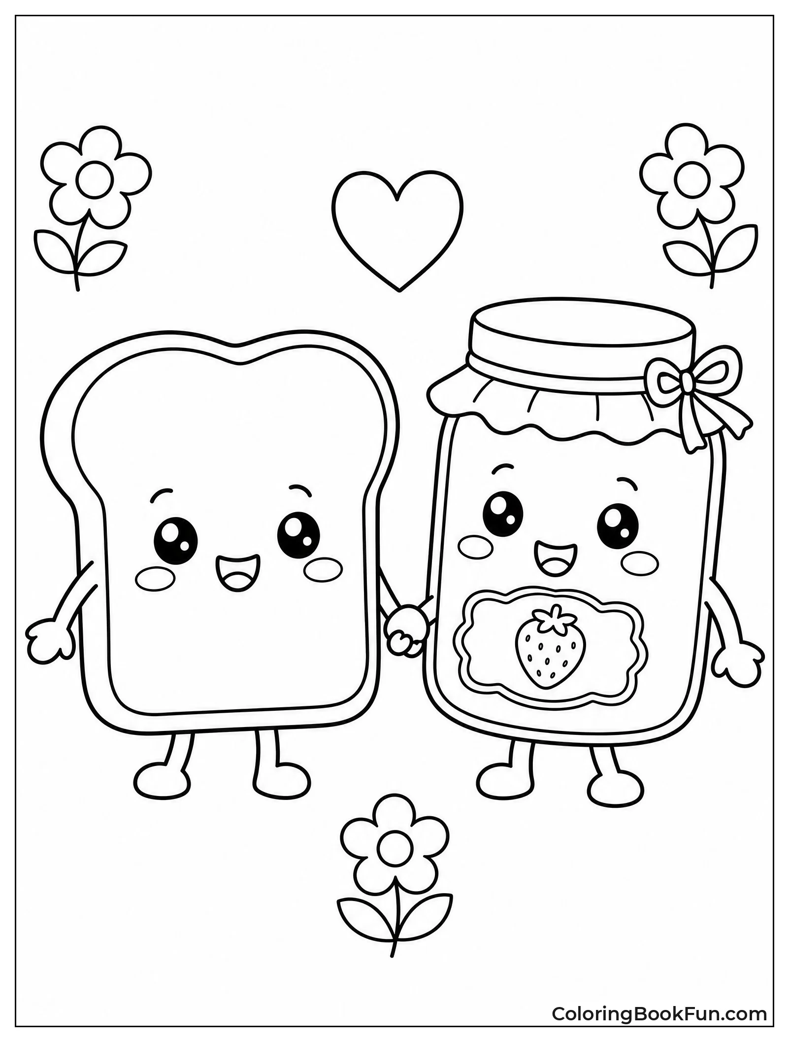 Toast and Jam Holding Hands