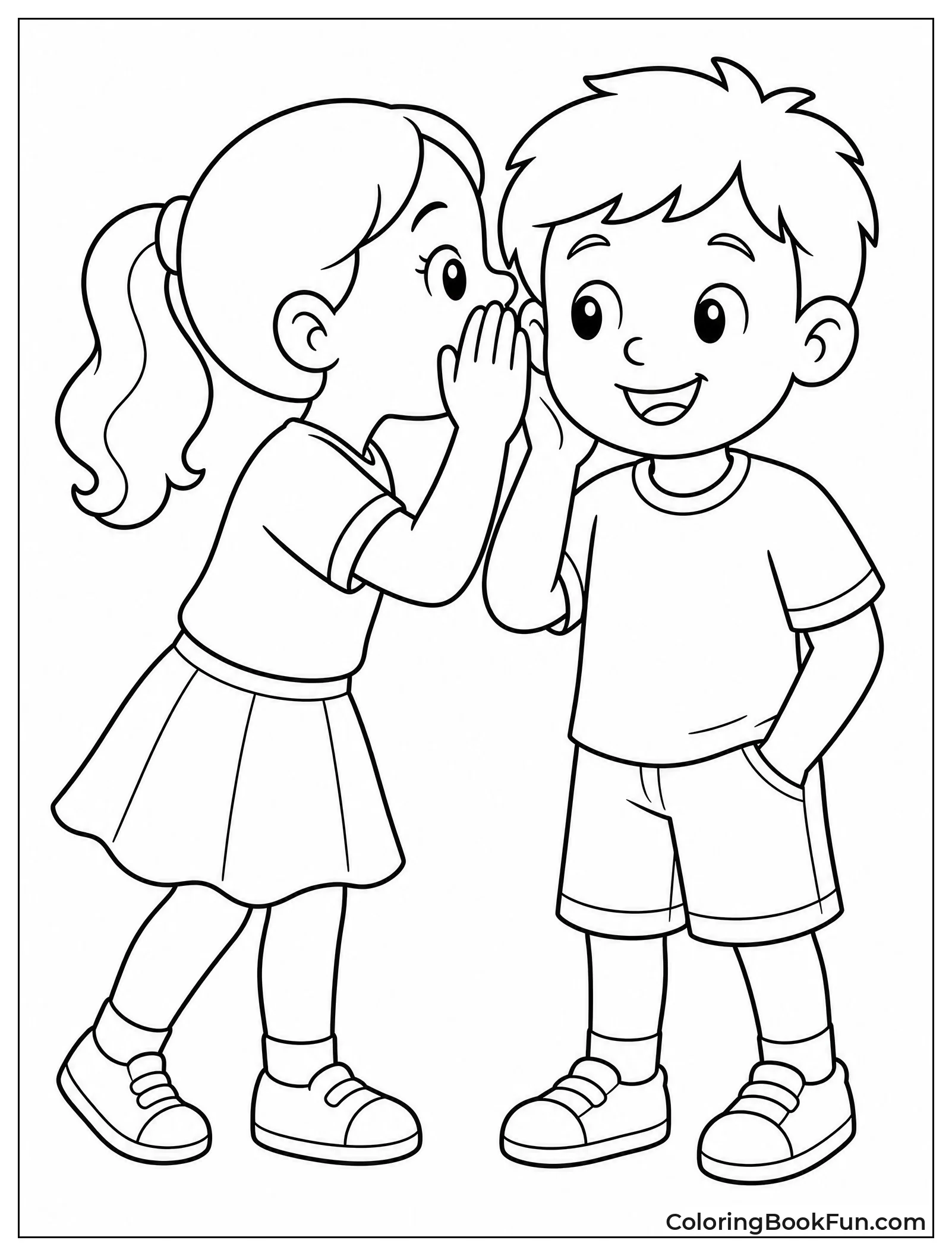 Whispering a Secret to Friend