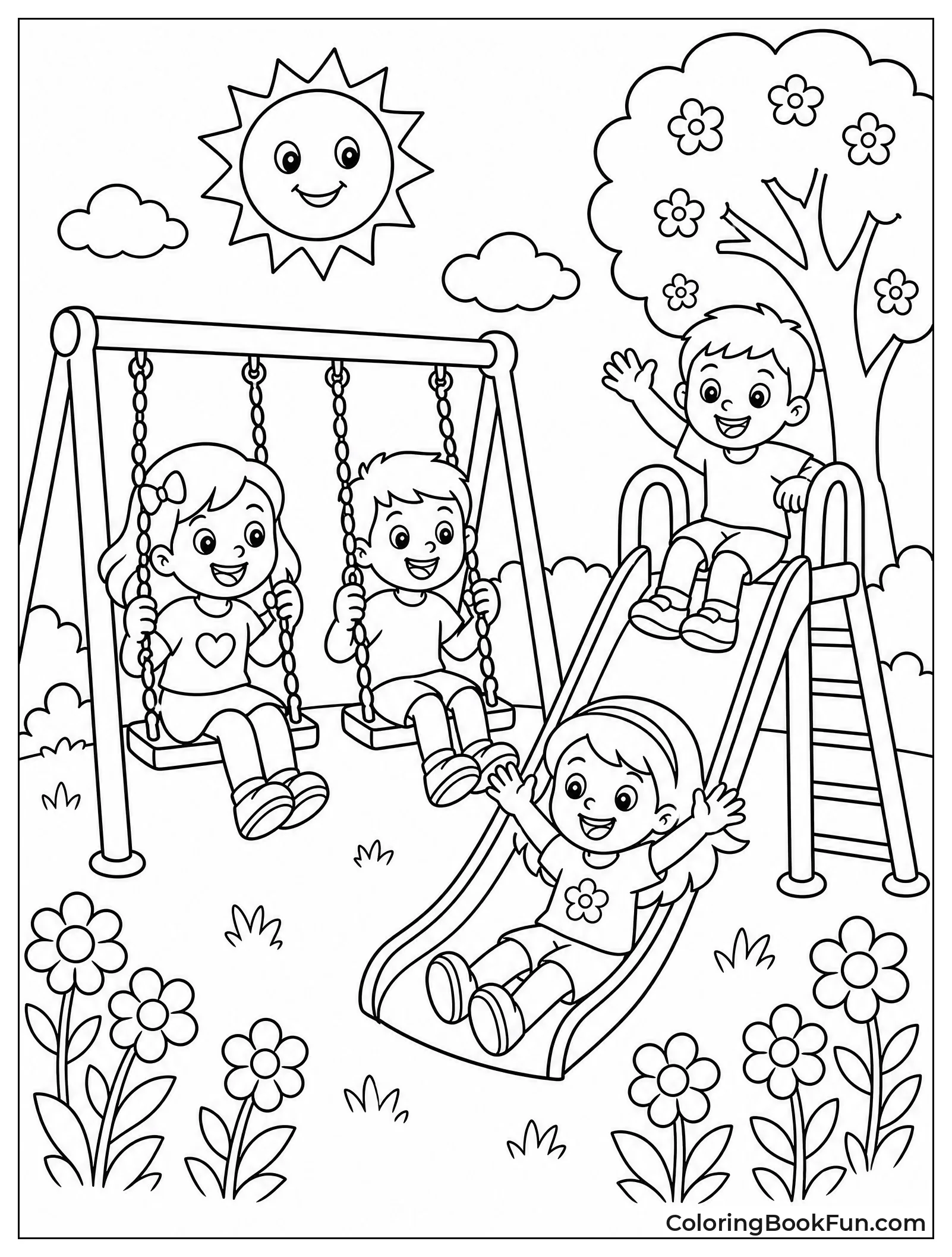 Playing in Spring Park
