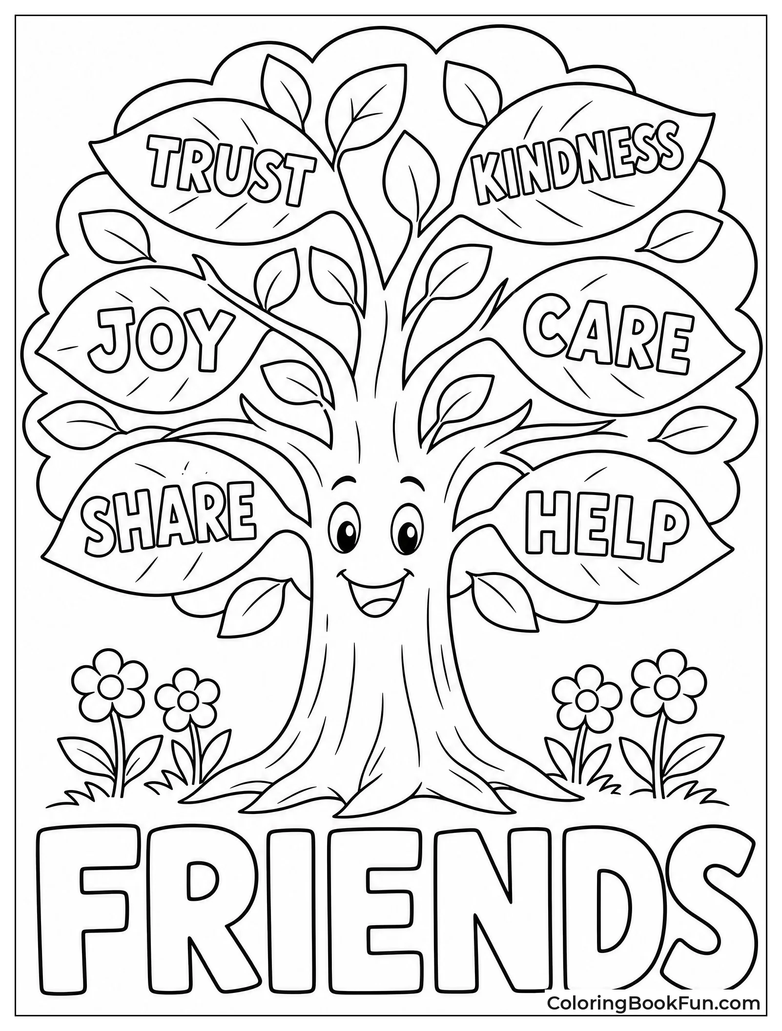 Tree With Kindness Leaves
