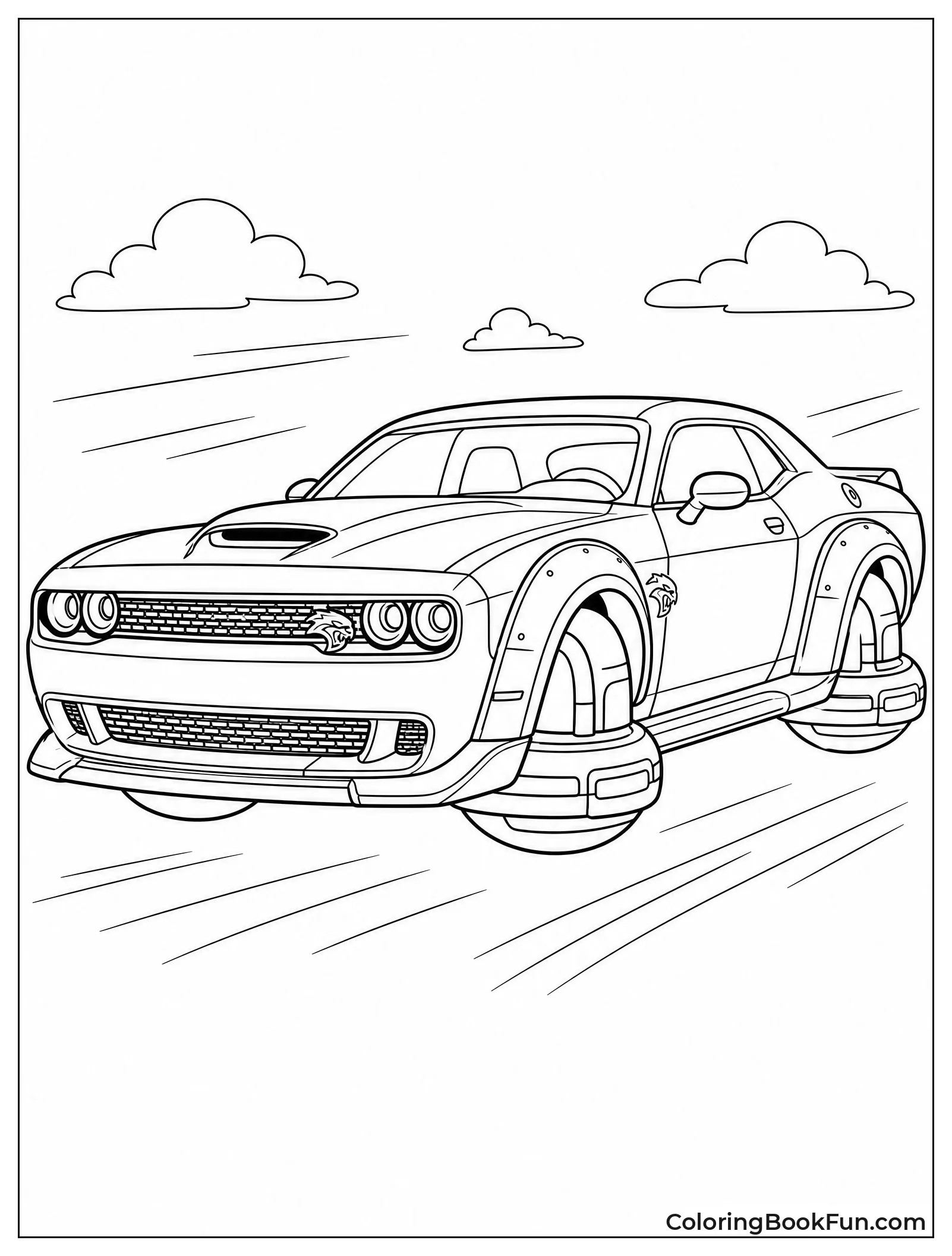 Futuristic Glowing Concept Hellcat