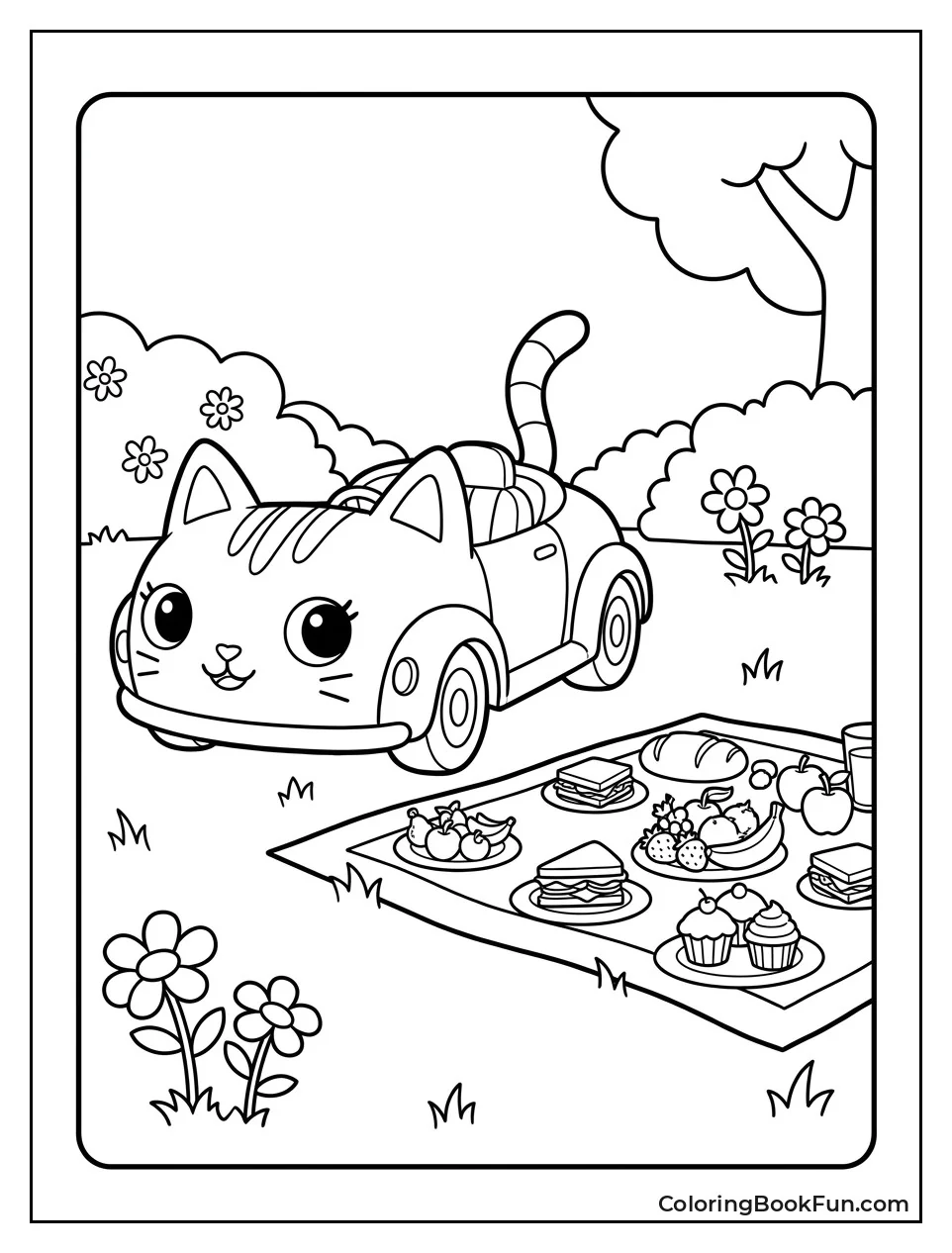 Carlita Enjoys a Garden Picnic