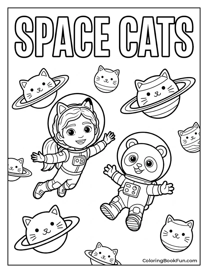Gabby and Pandy Explore Space in Suits