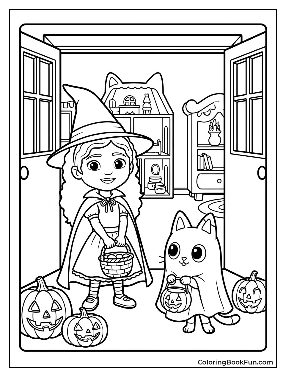 Gabby and Pandy Trick or Treat