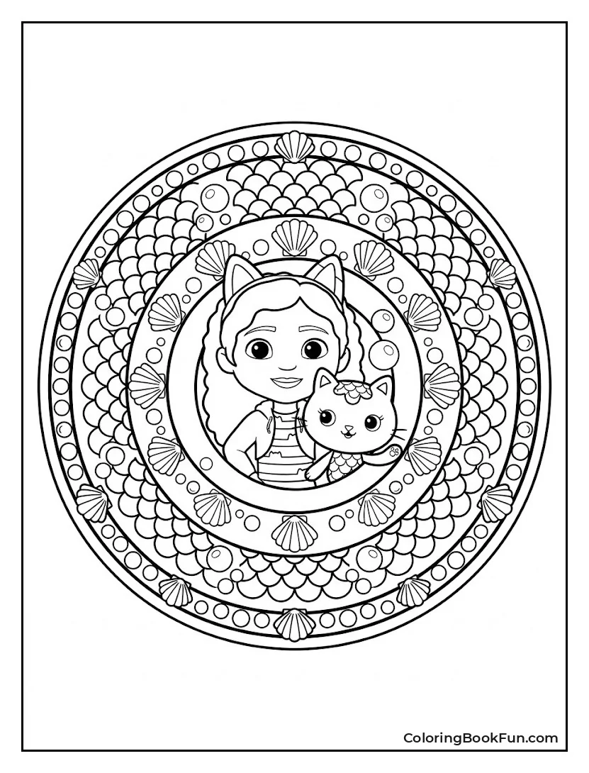 MerCat Scales Form a Mandala Pattern