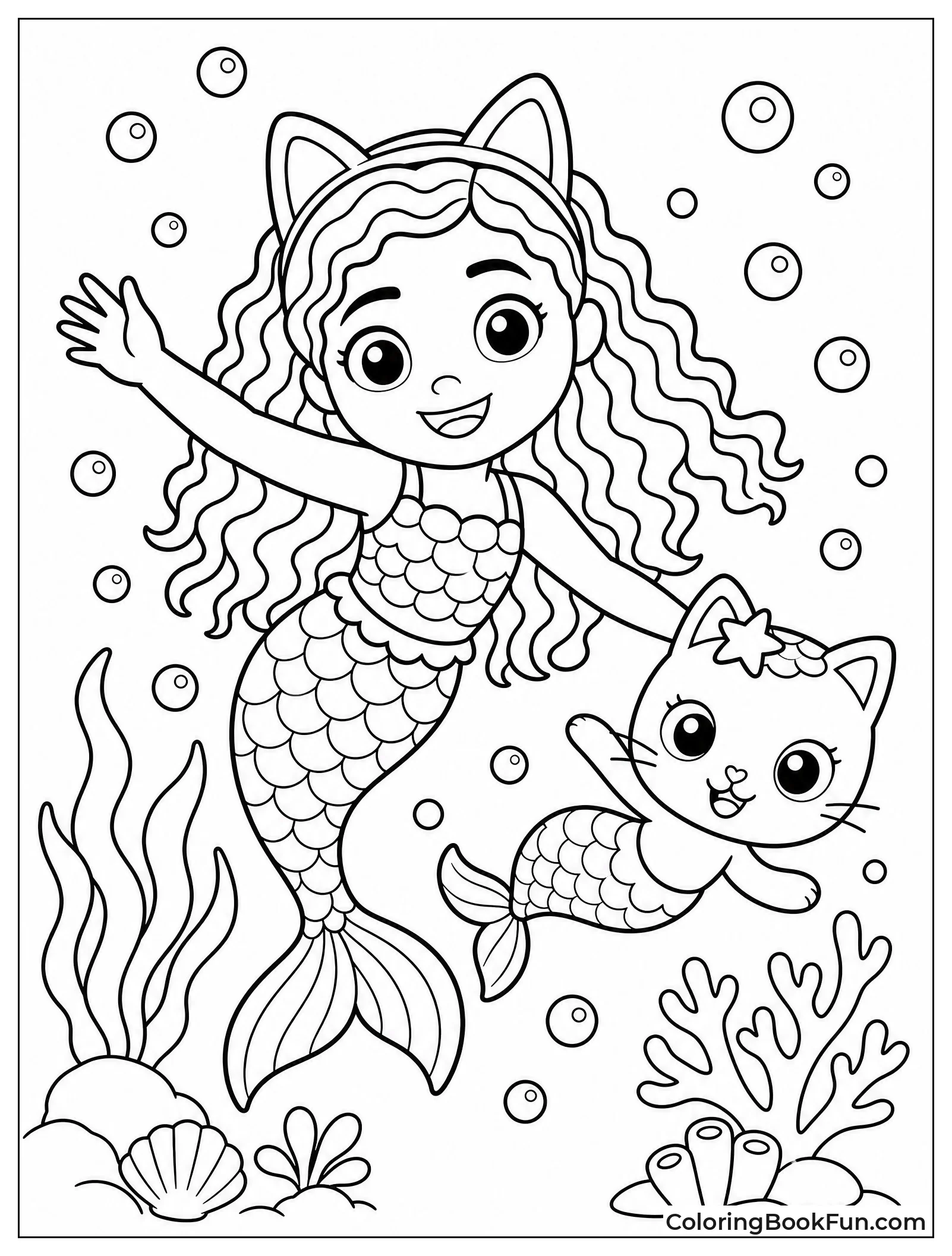 Gabby Swims with MerCat Underwater