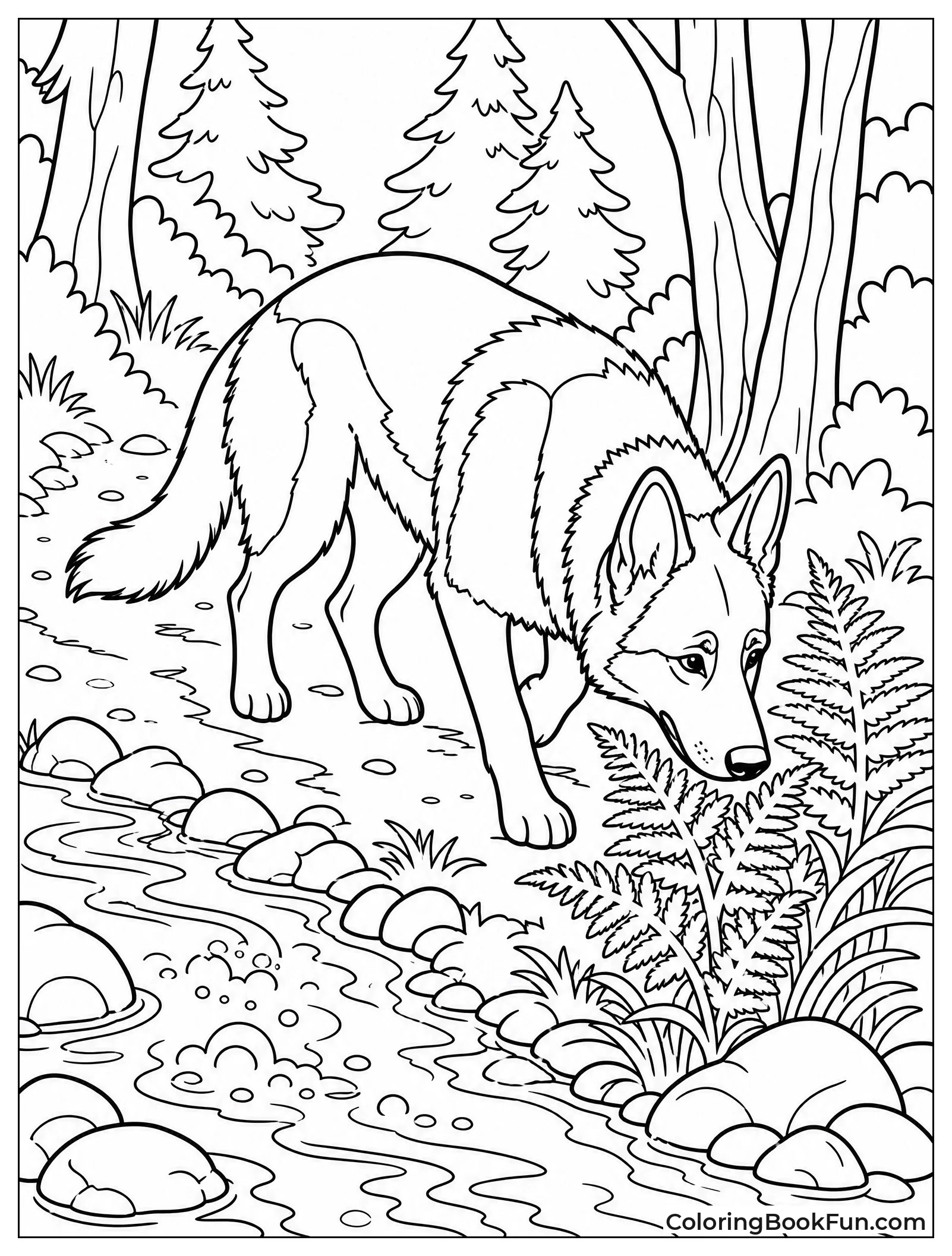German Shepherd in the Forest