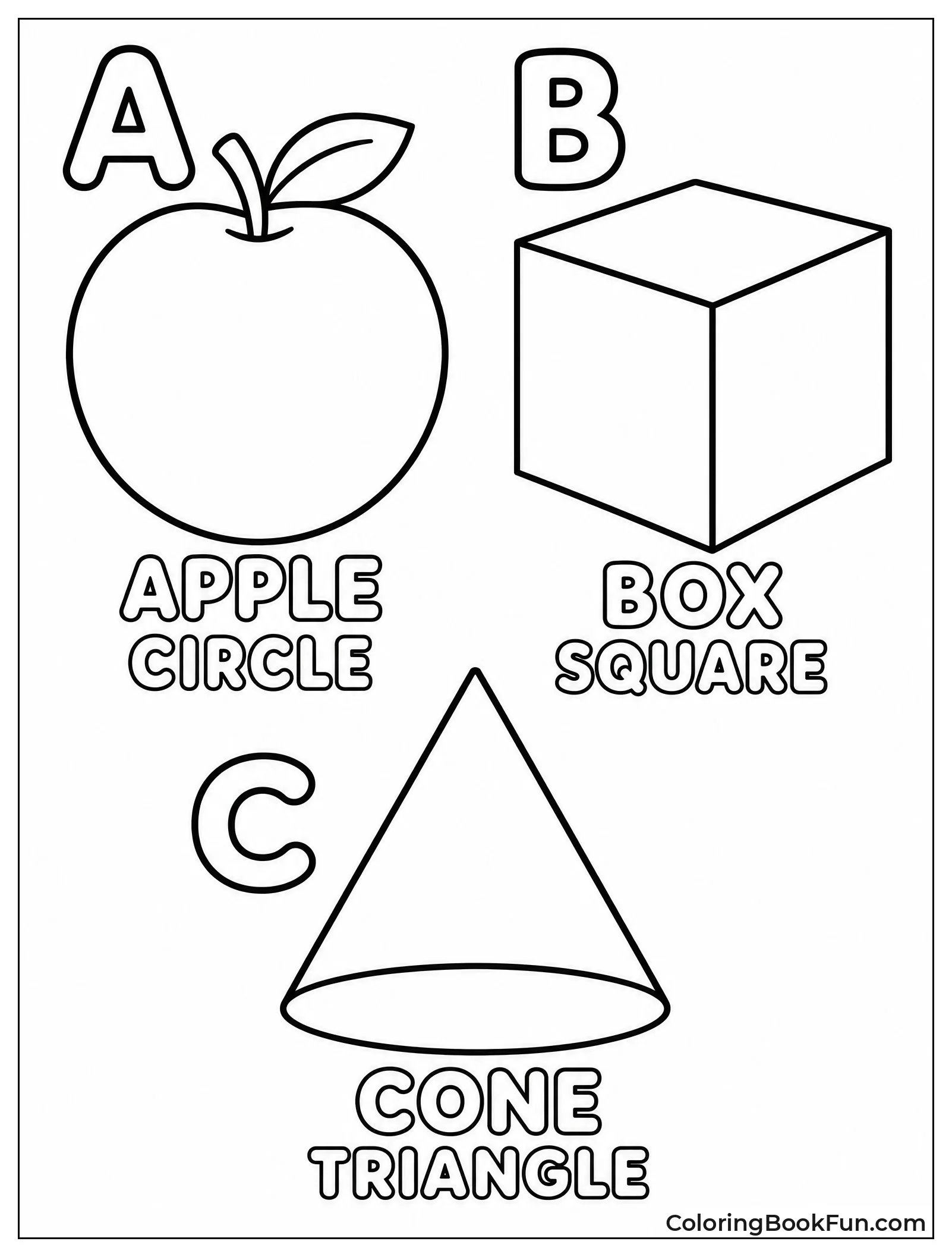 Letters with Matching Shape Pictures