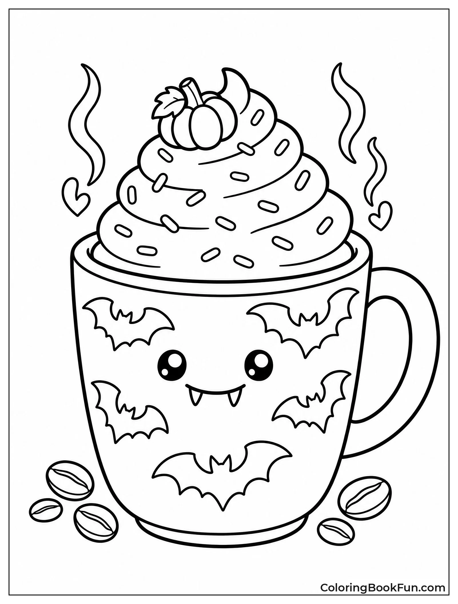 Spooky Mug with Orange Cream