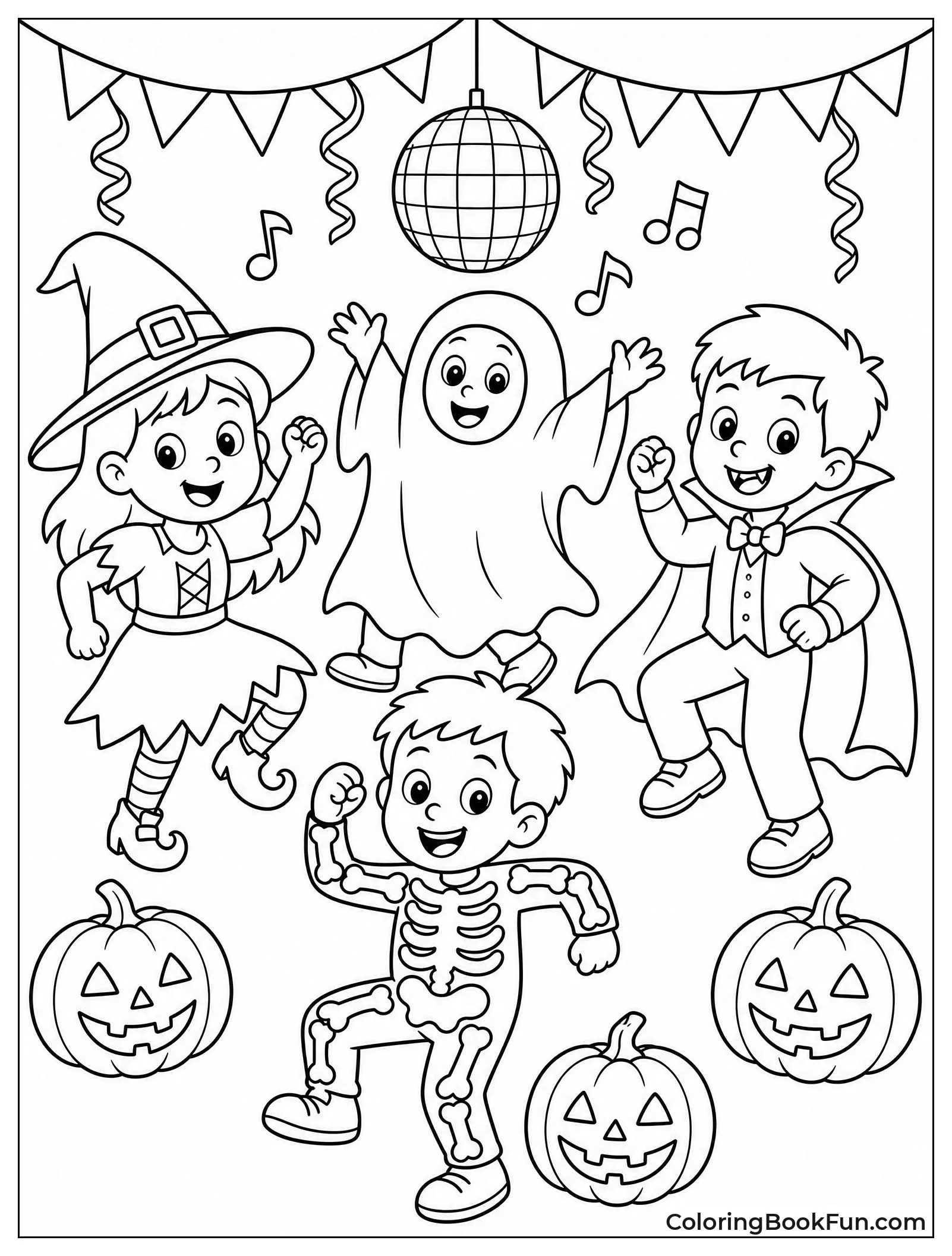 Kids Dance at Halloween Party